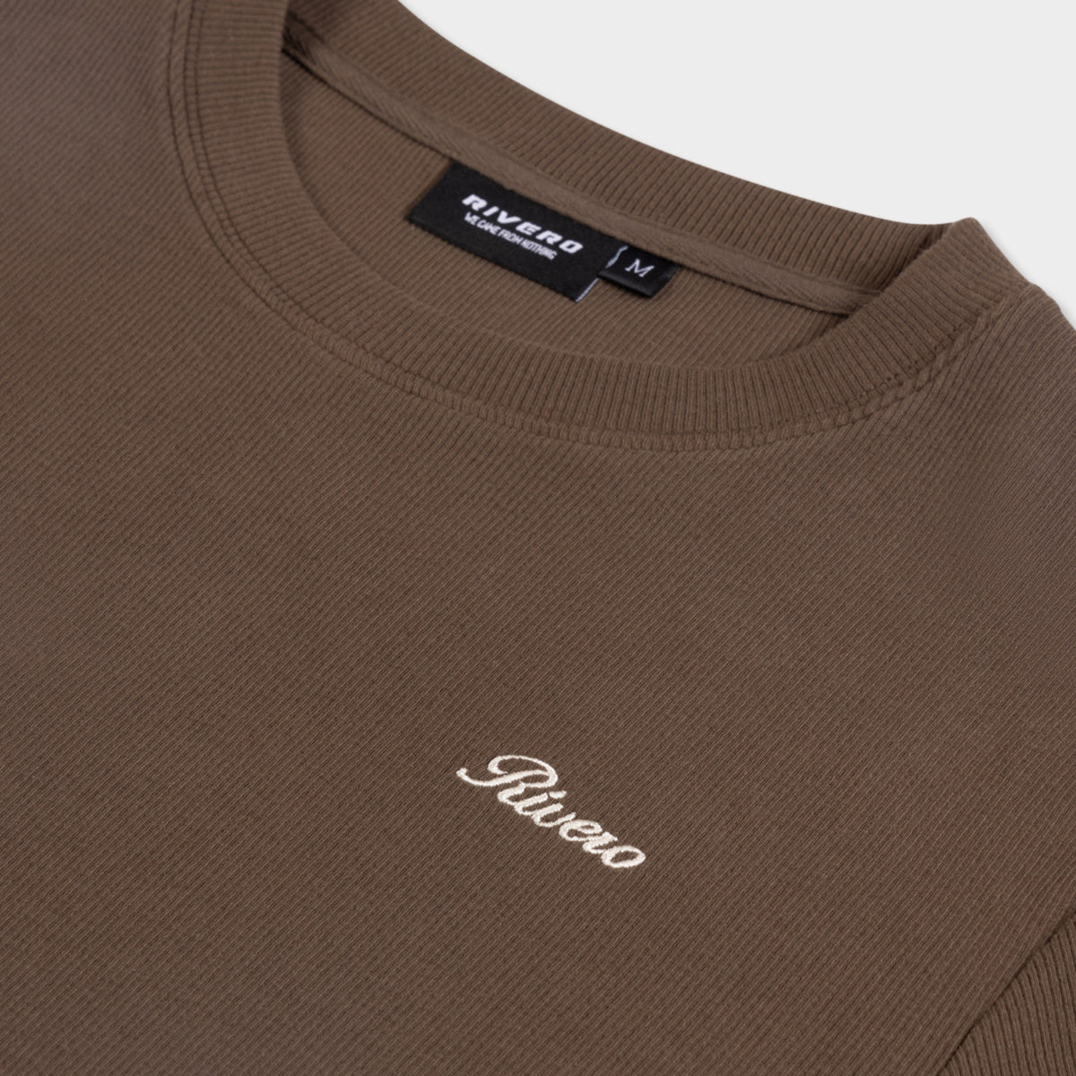 SIGNATURE SLIM-FIT RIBBED LONGSLEEVE BROWN