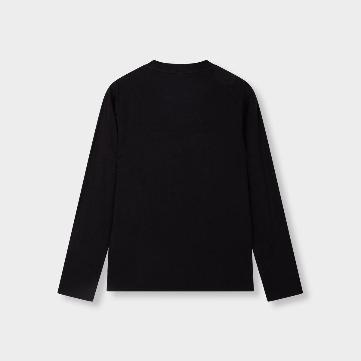 SIGNATURE SLIM-FIT RIBBED LONGSLEEVE BLACK