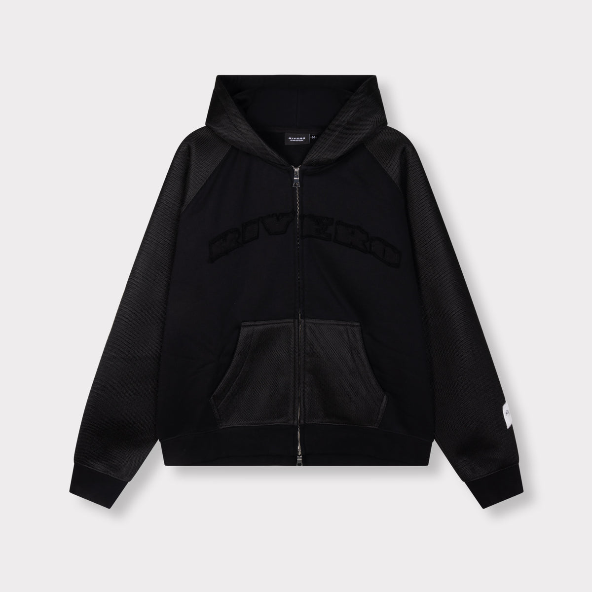 CONTRAST FOAM PANEL ZIP HOODIE