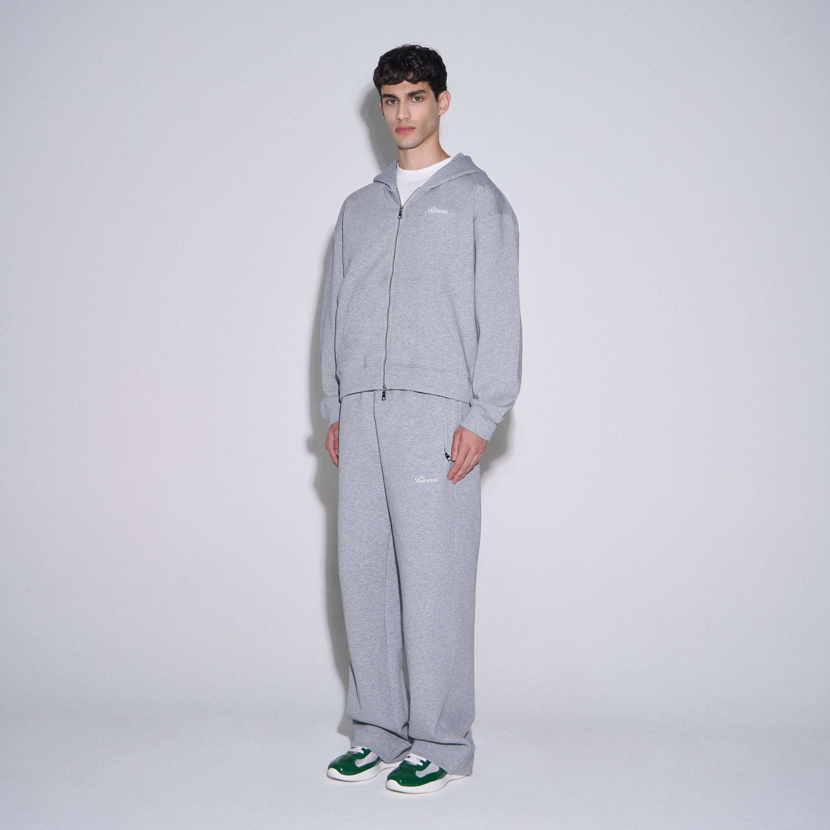 SCUBA ZIP HOODIE GREY