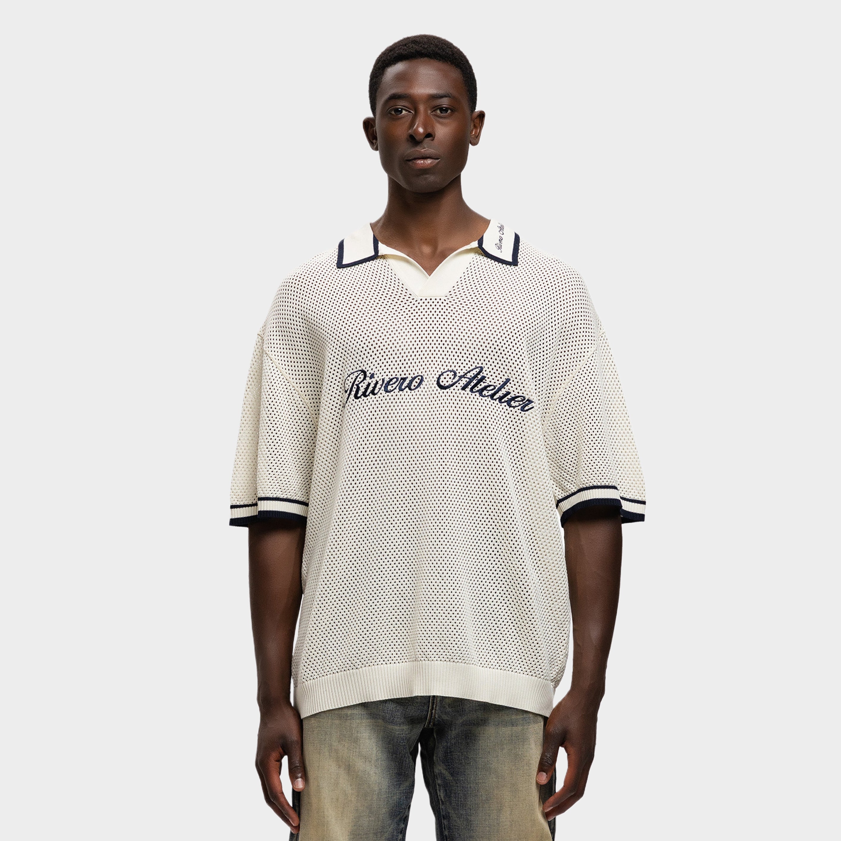 ATELIER COURT MESH POLO