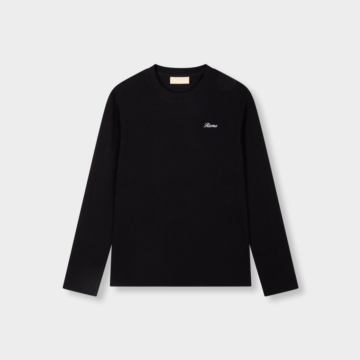 SIGNATURE SLIM-FIT RIBBED LONGSLEEVE BLACK