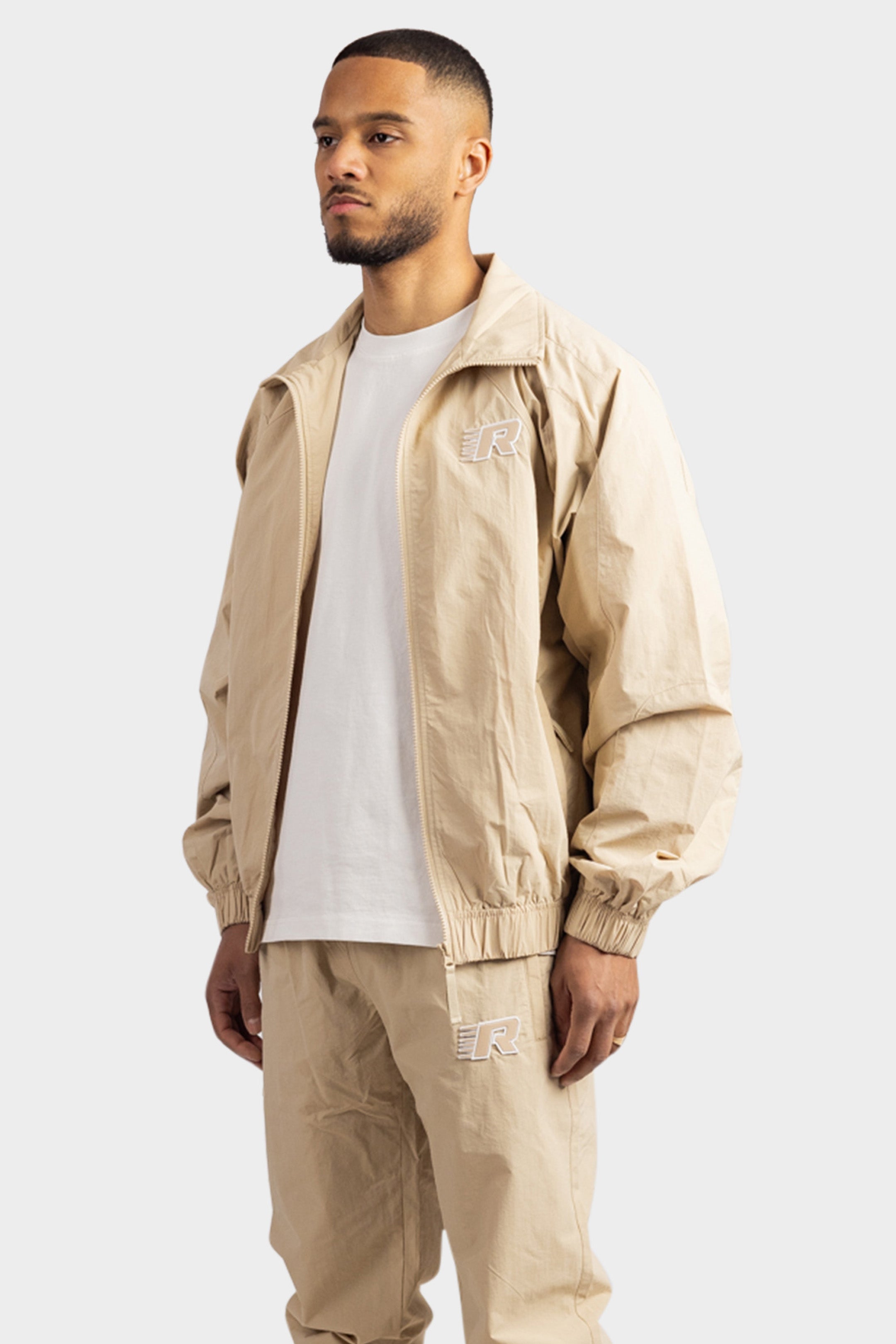 TRACKJACKET OVERSIZED SAND
