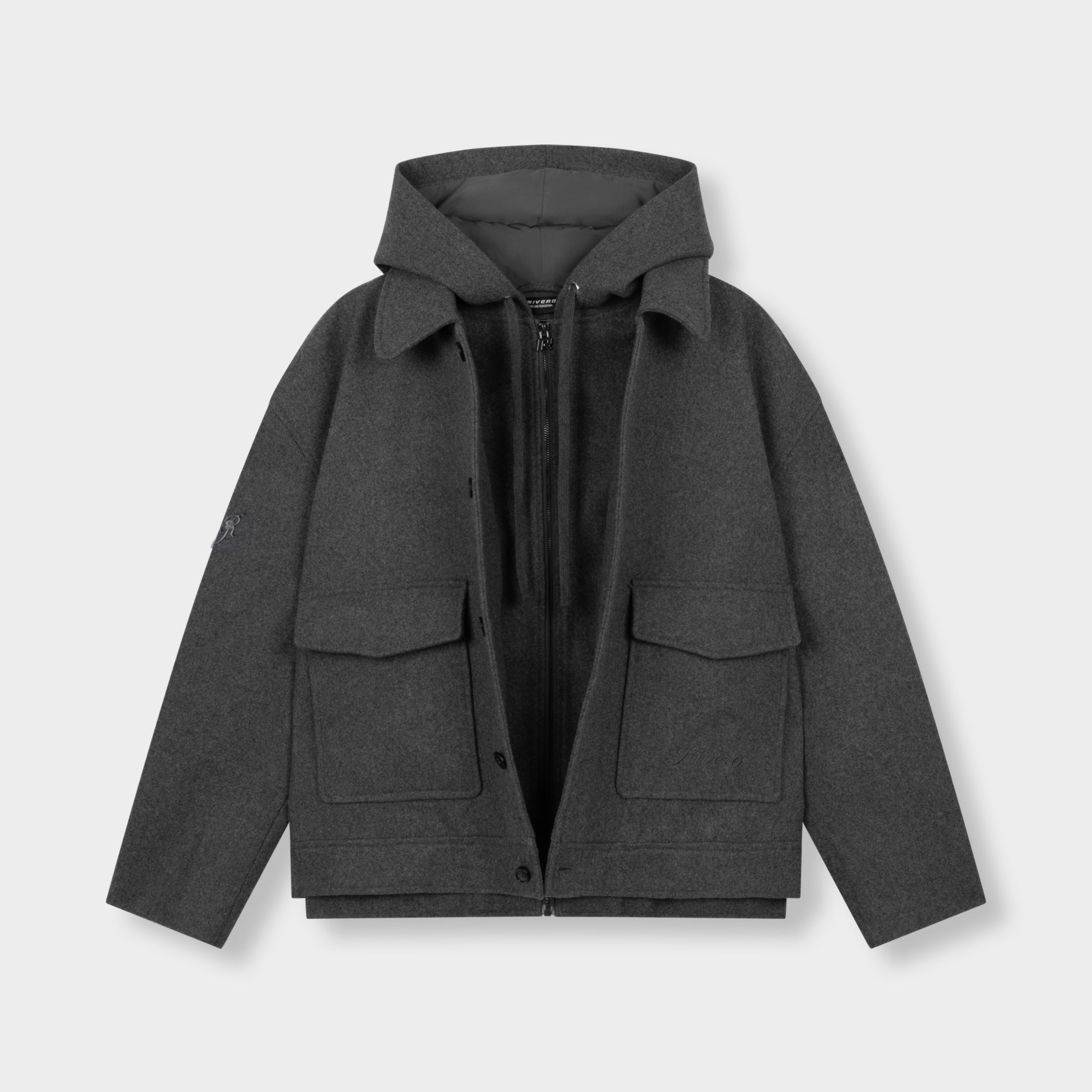 WOOL BLEND LAYER JACKET