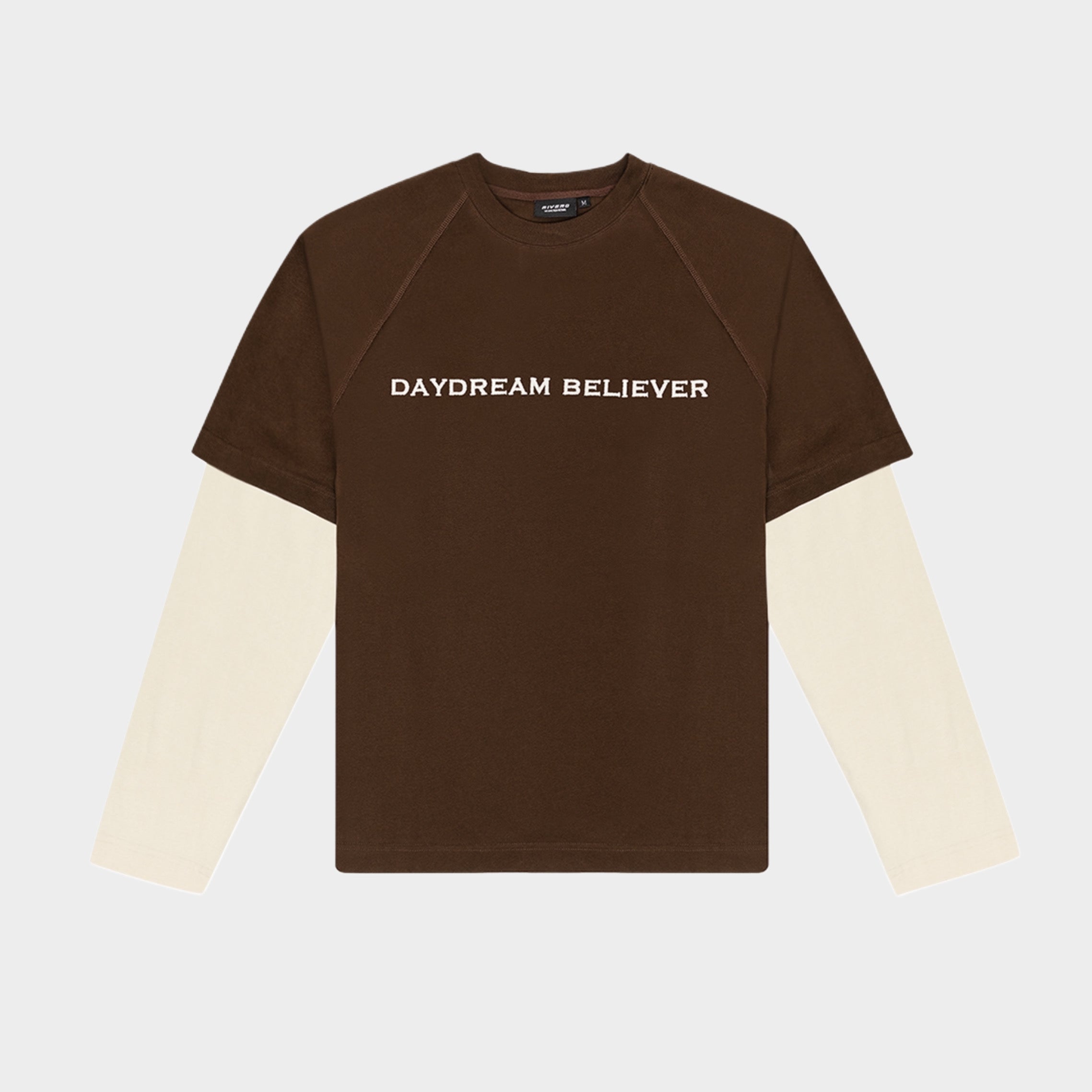 DAYDREAM DOUBLE LAYERED TEE BROWN/SAND
