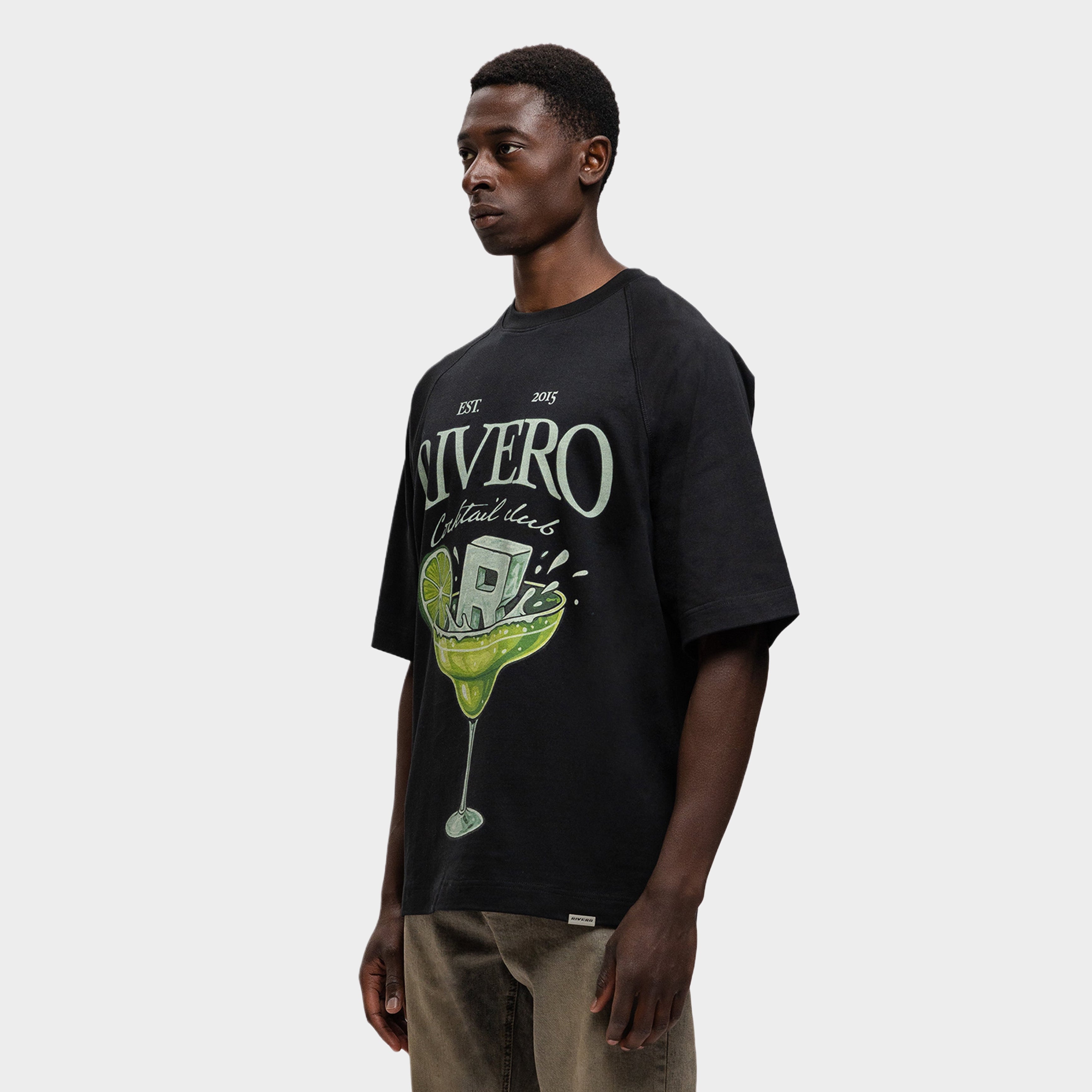 COCKTAIL CLUB T-SHIRT BLACK