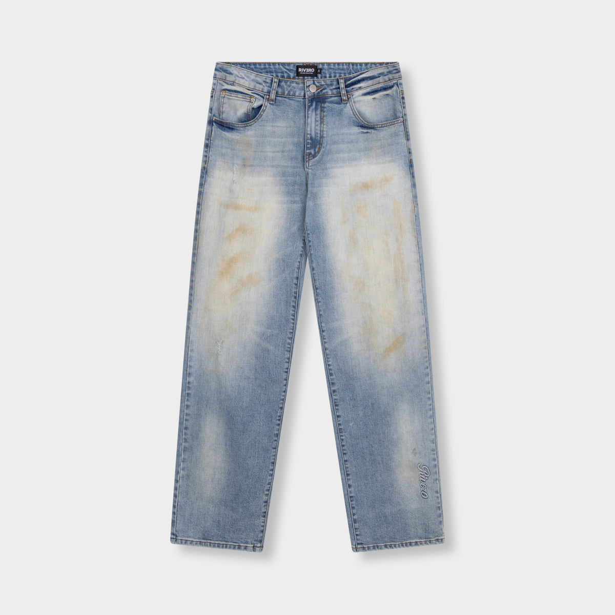 DUSTED FADE EMBOSSED DENIM