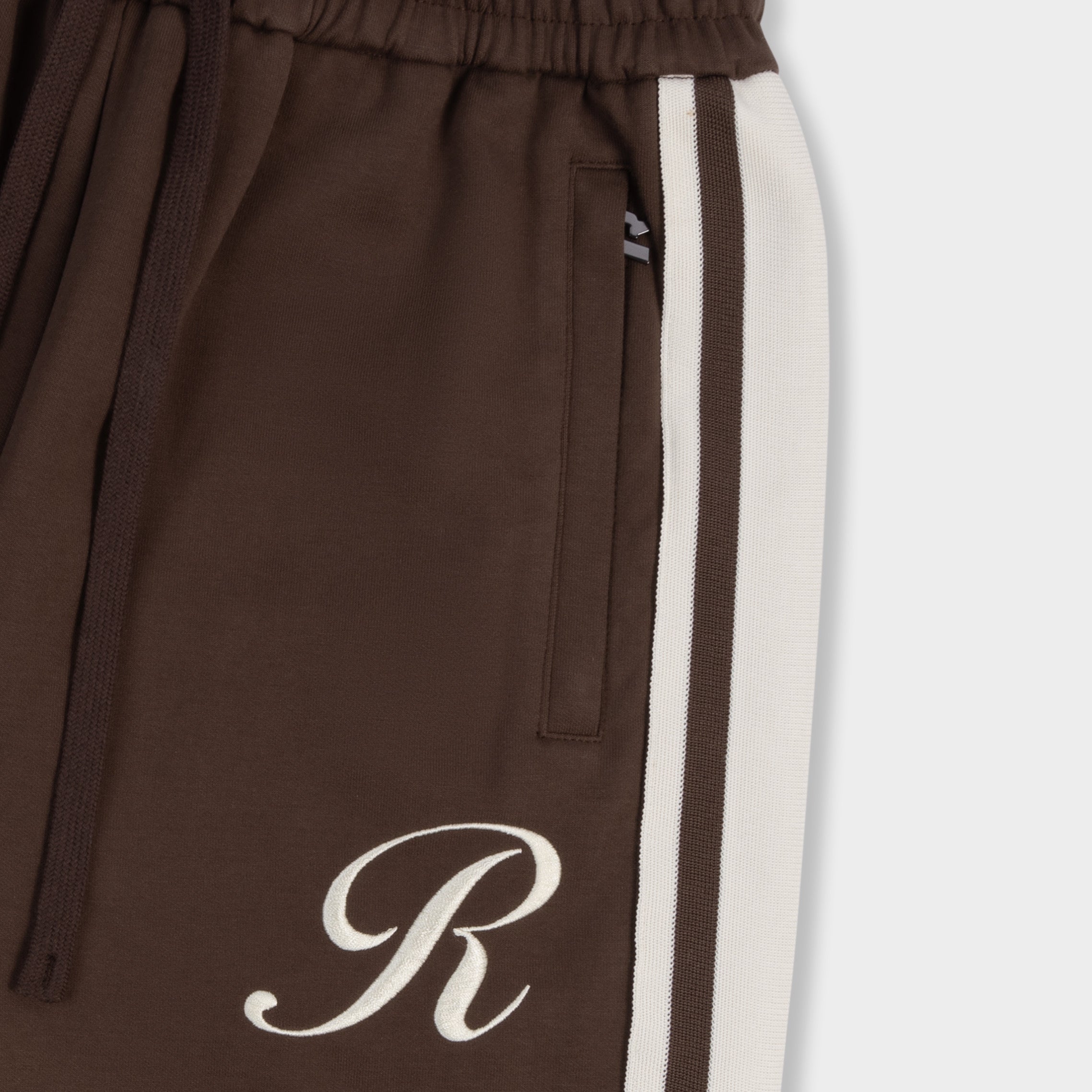 DUAL STRIPE TRACKPANTS BROWN/CREAM