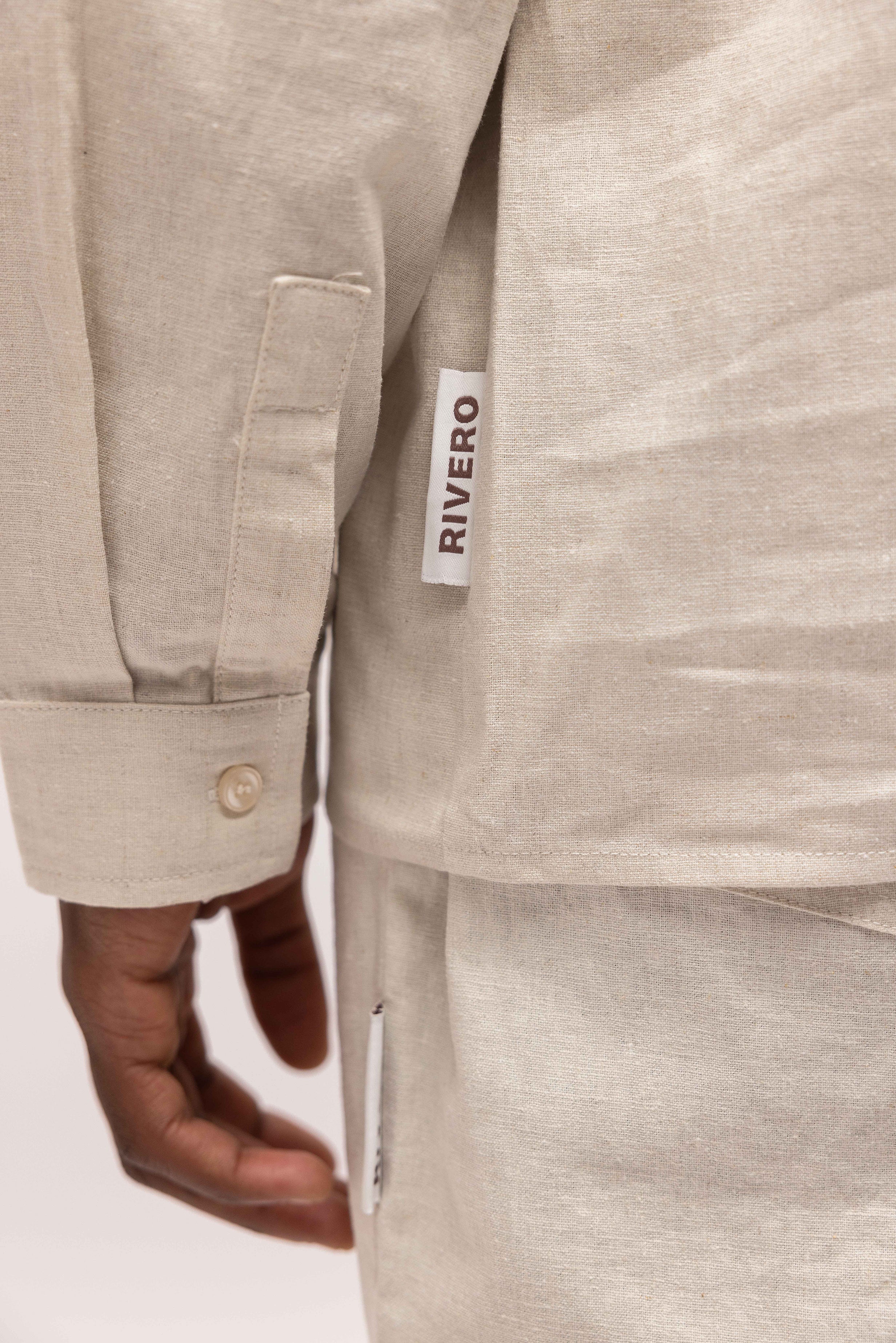 LINEN SHIRT SAND