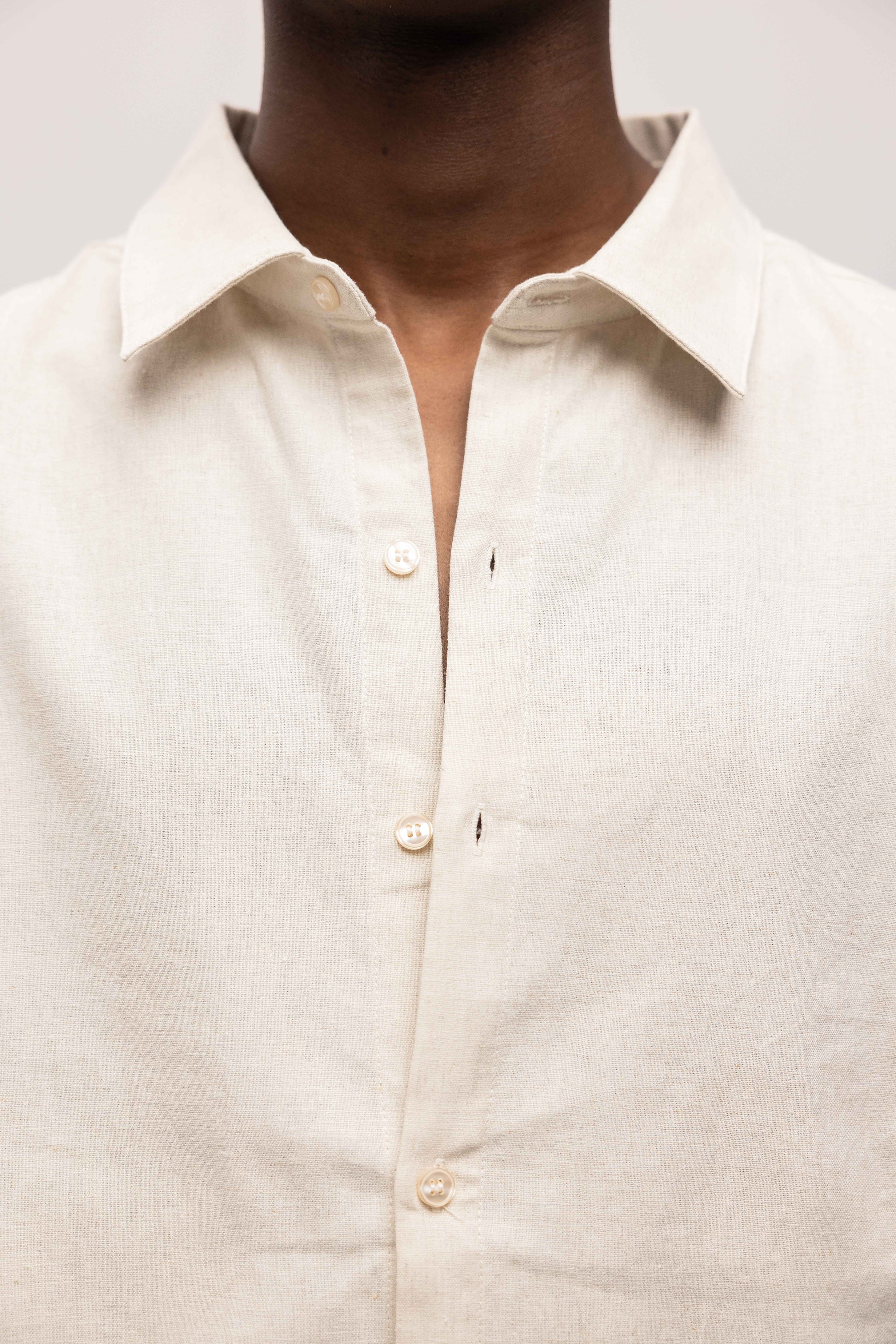 LINEN SHIRT SAND