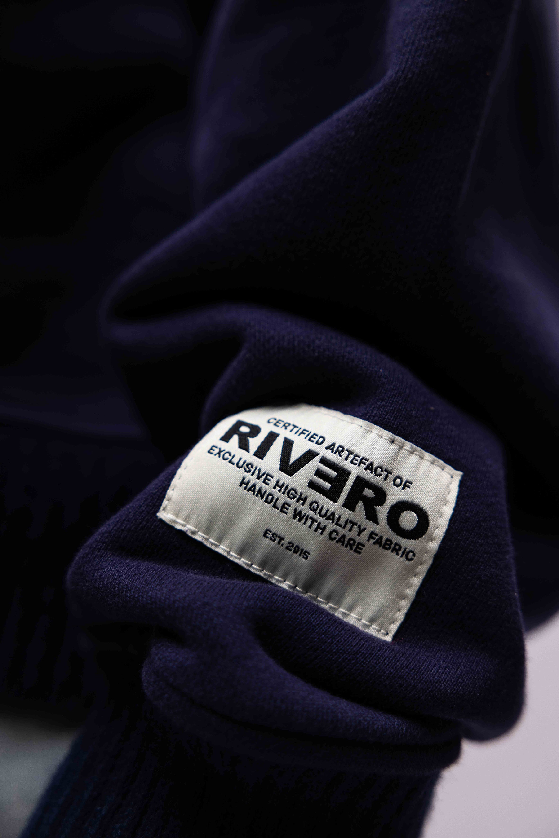 EMBOSSED HOODIE NAVY