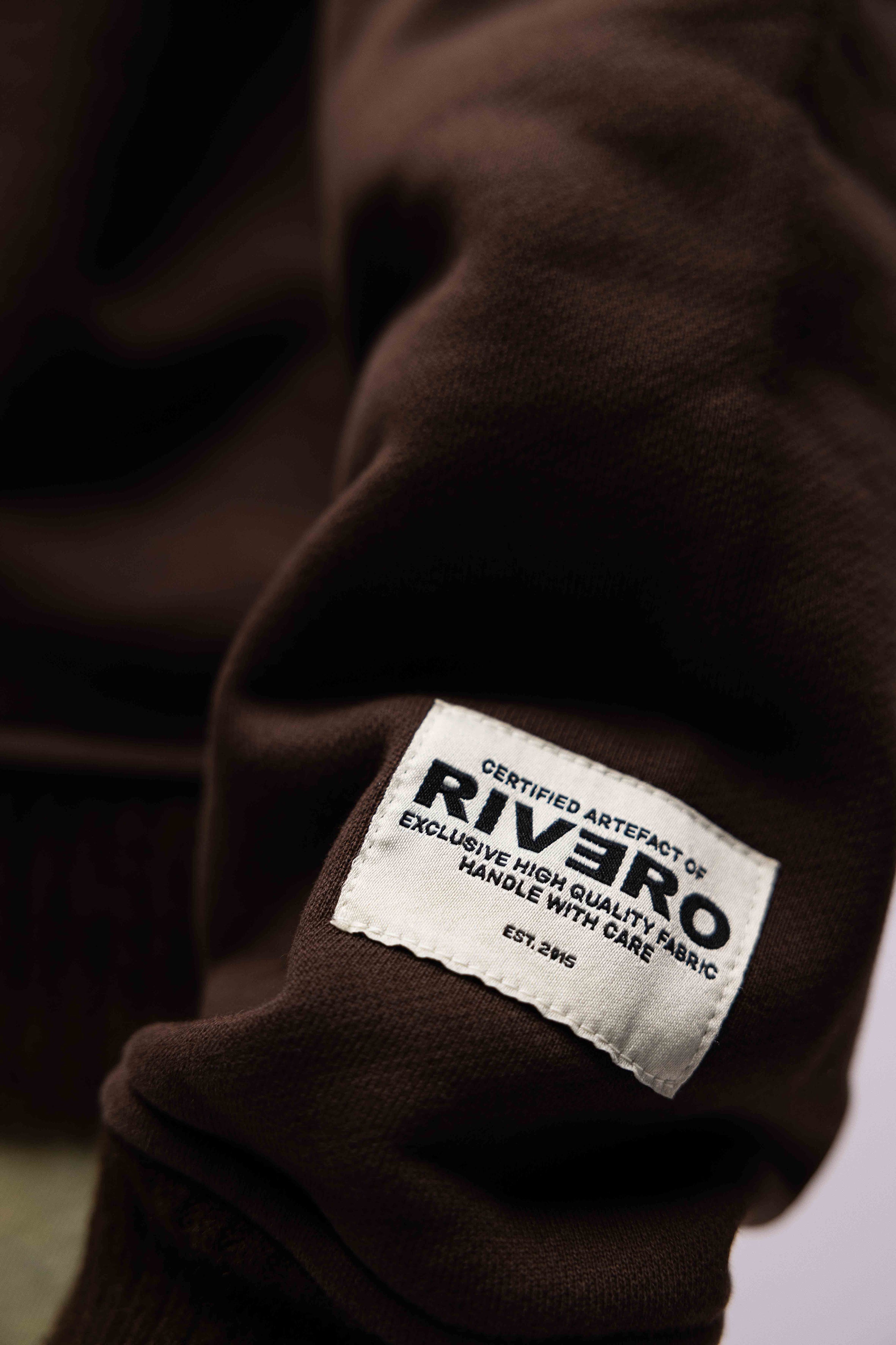 EMBOSSED HOODIE BROWN