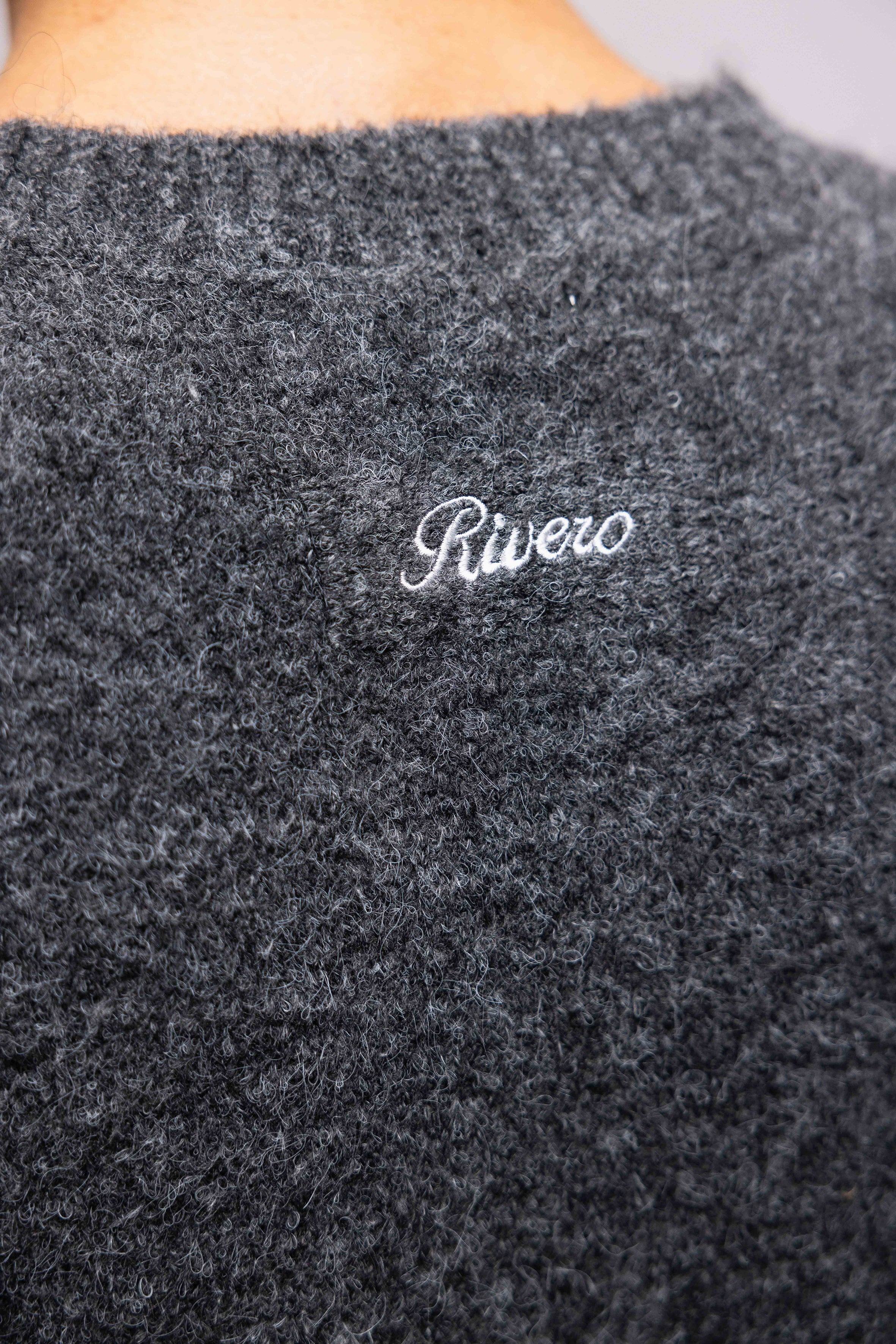 WOOL SWEATER KNIT GREY