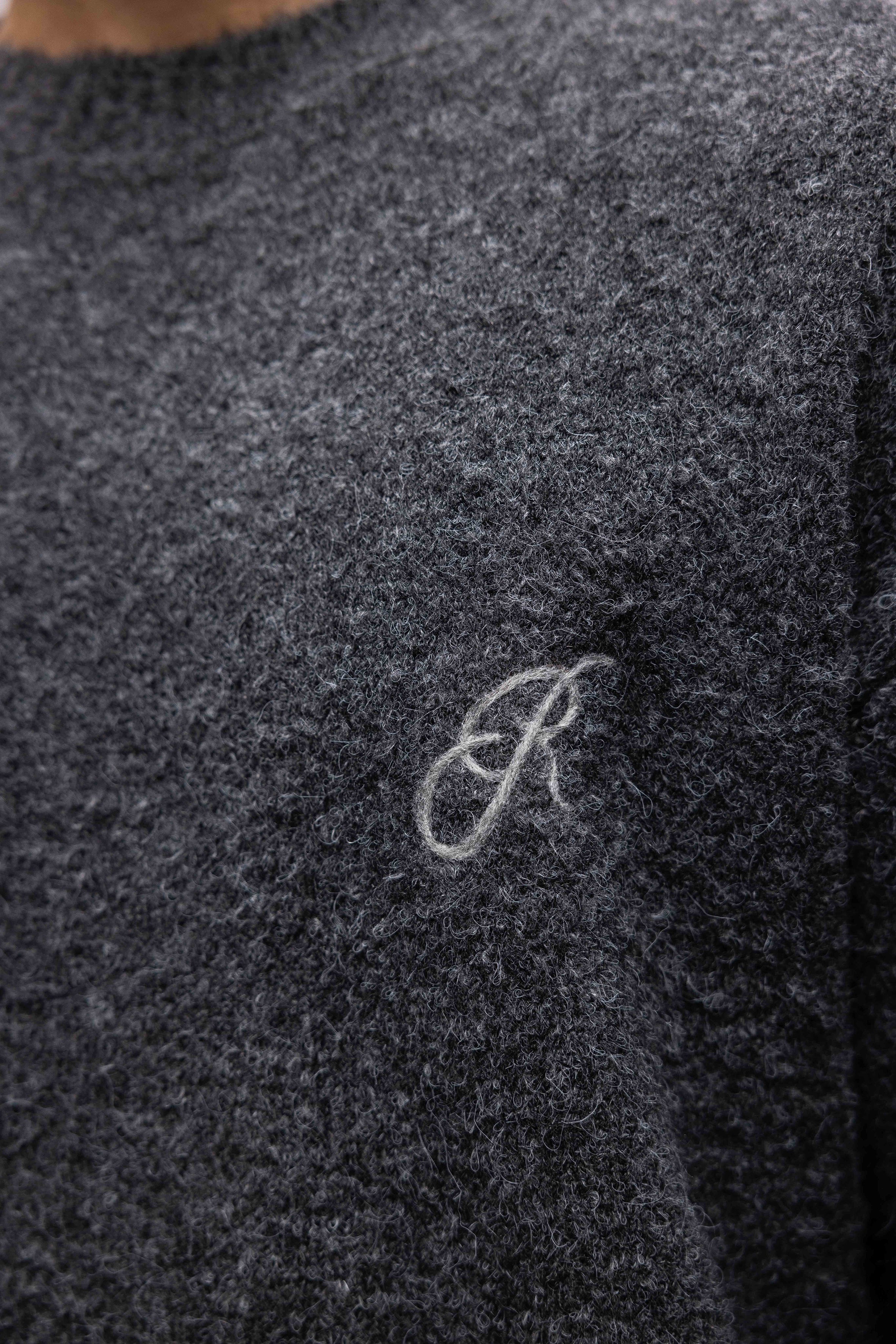 WOOL SWEATER KNIT GREY