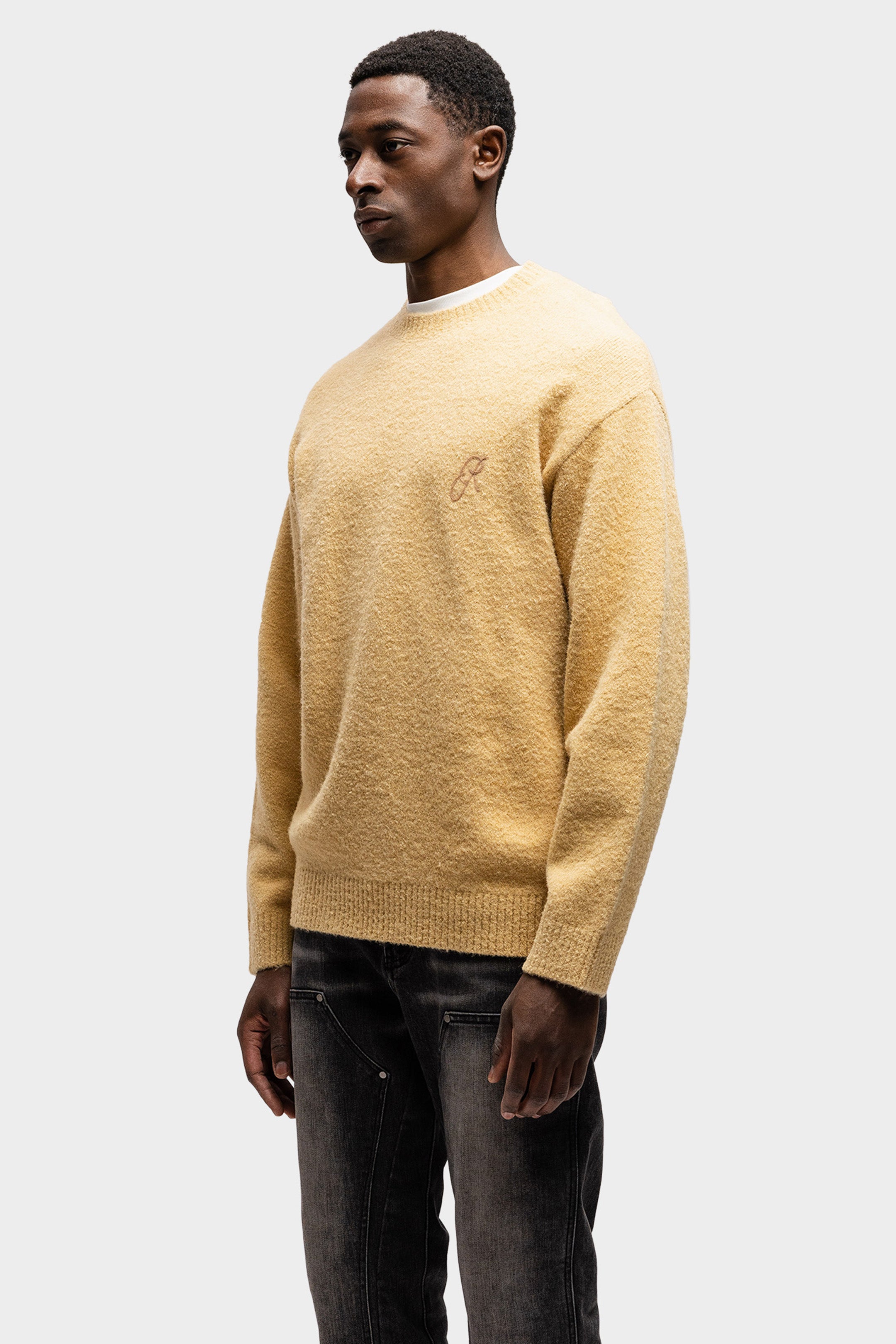 WOOL SWEATER KNIT IVORY SAND