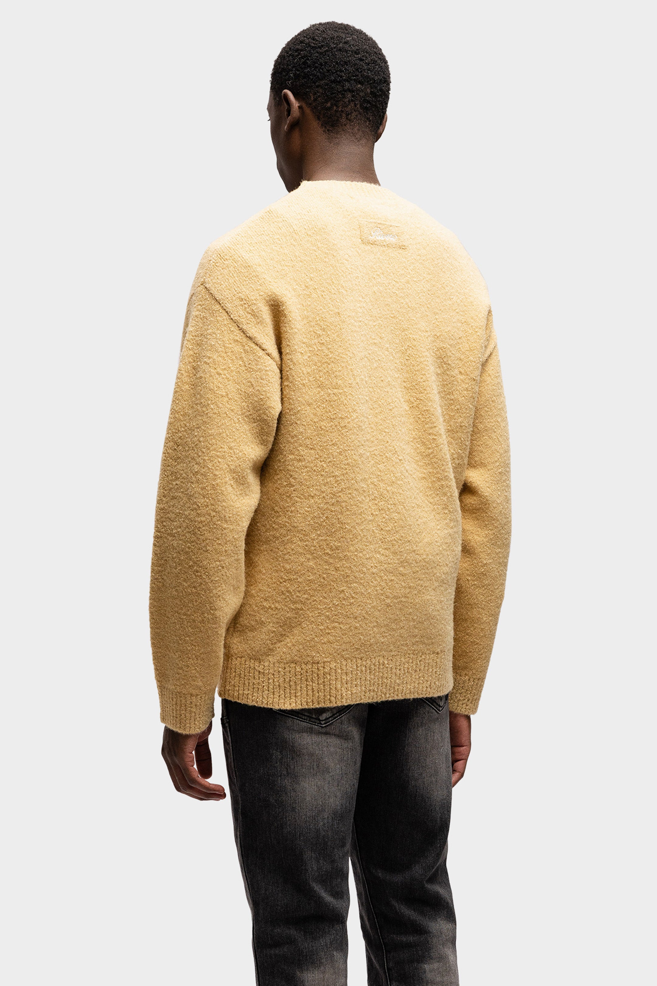 WOOL SWEATER KNIT IVORY SAND