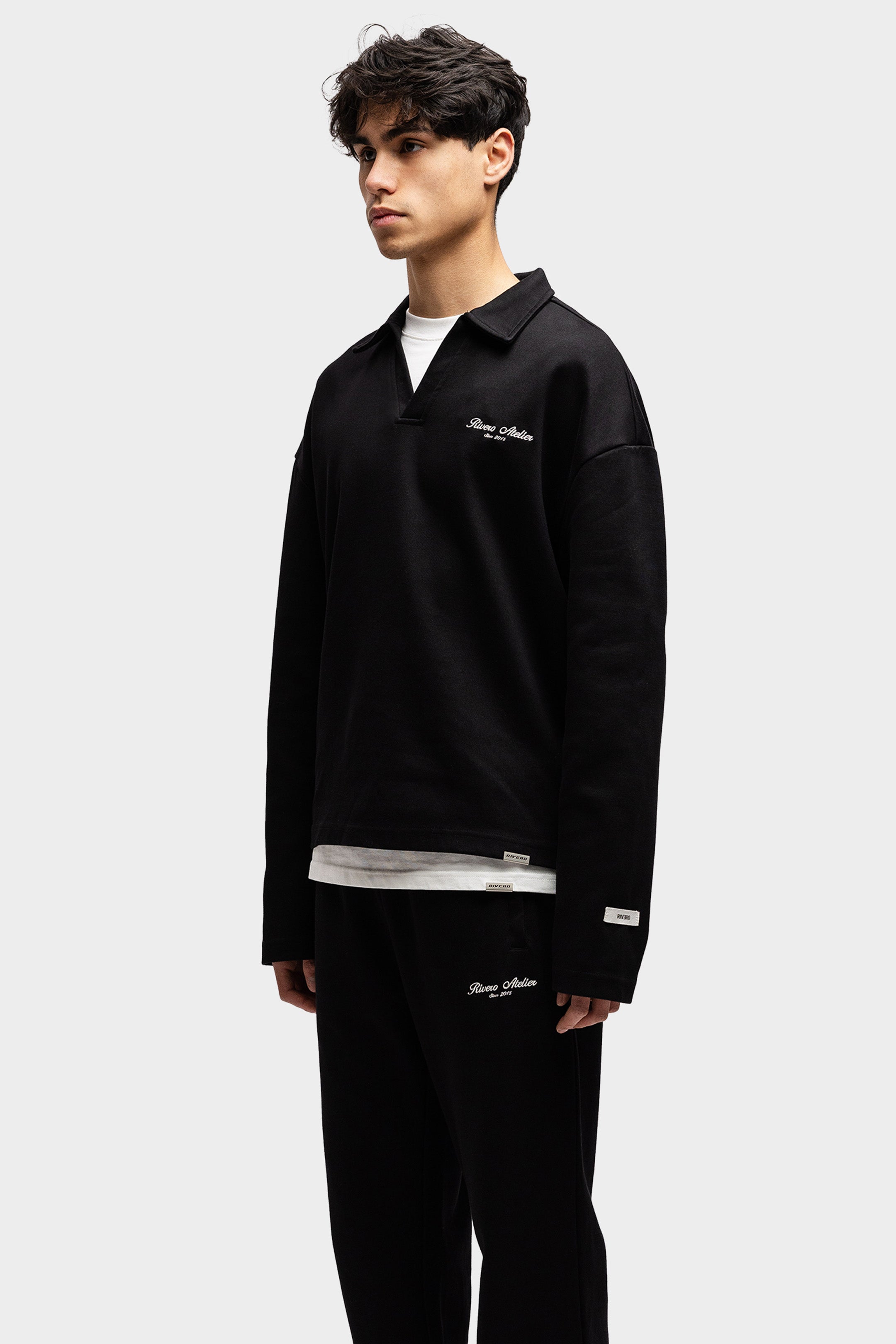 POLO LONGSLEEVE BLACK
