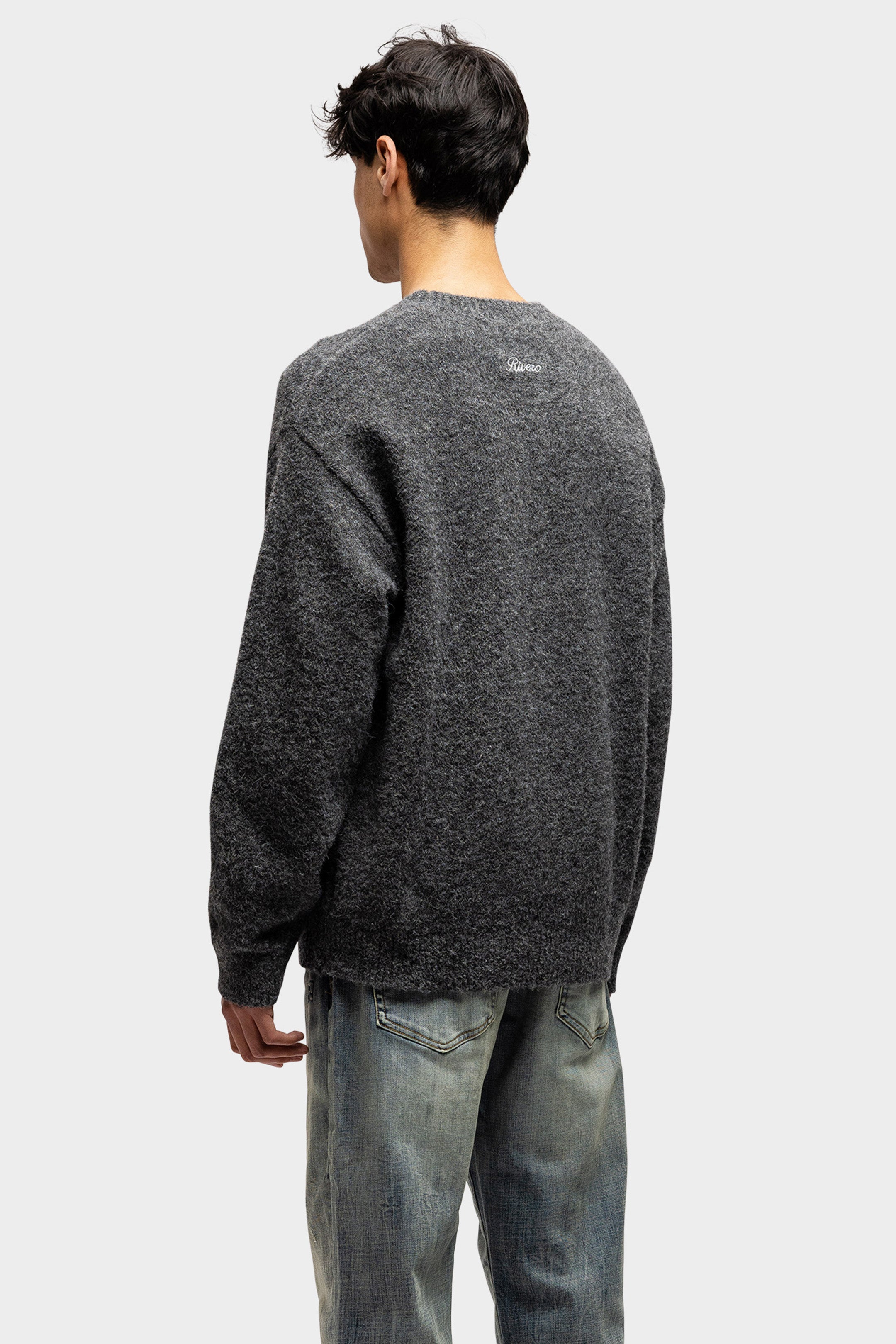 WOOL SWEATER KNIT GREY