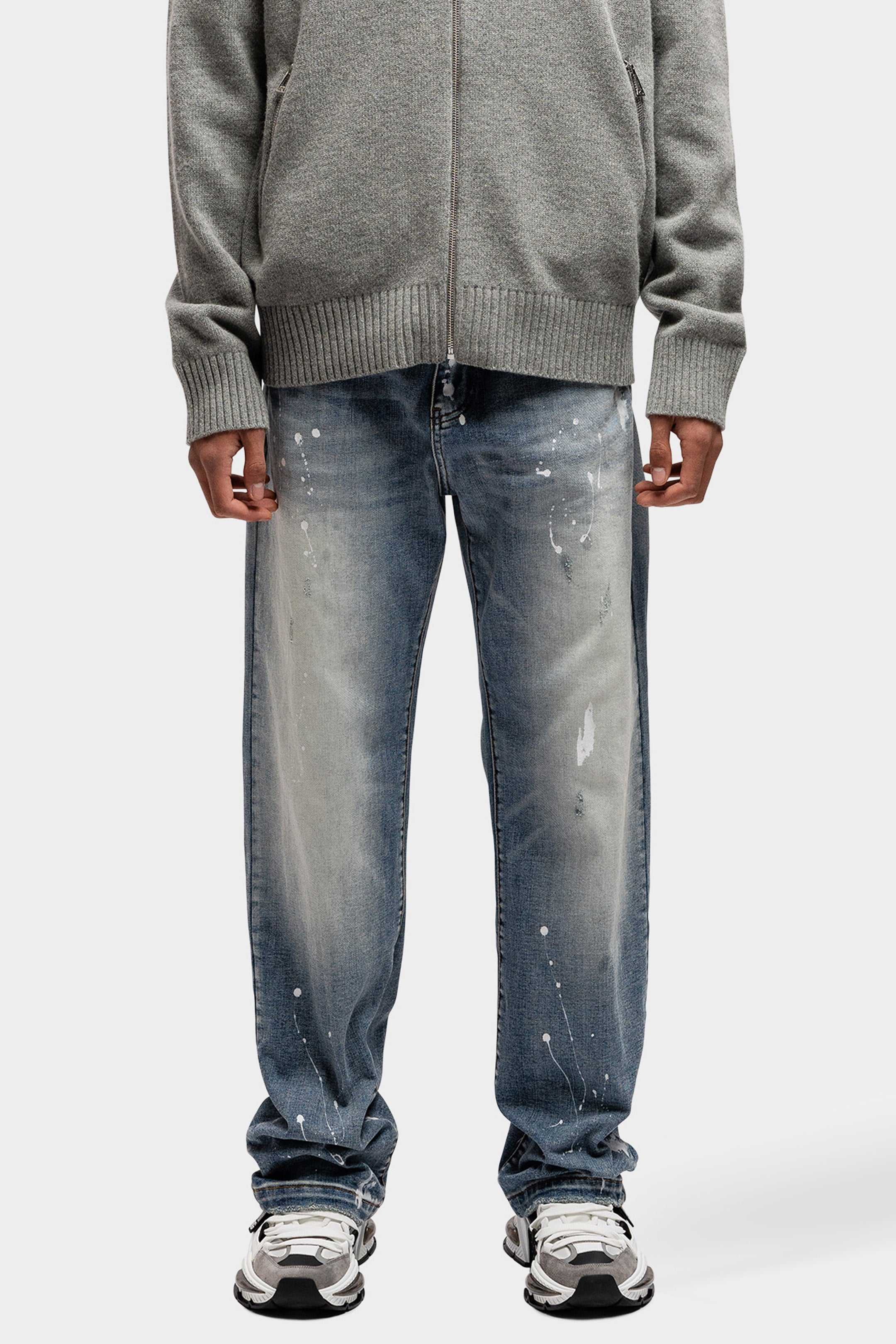 CANVAS WASHED DENIM JEANS