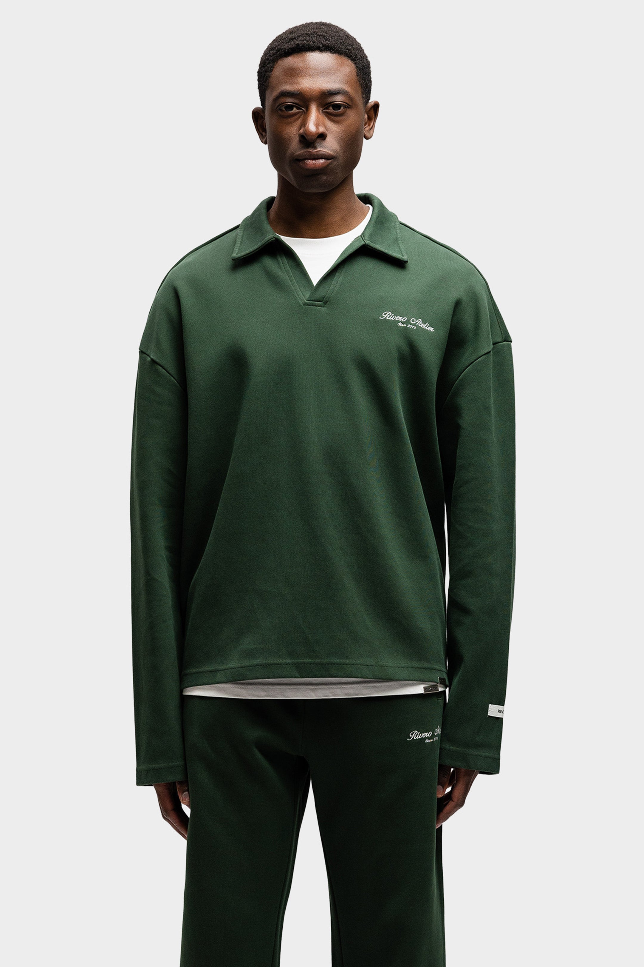 POLO LONGSLEEVE FOREST GREEN