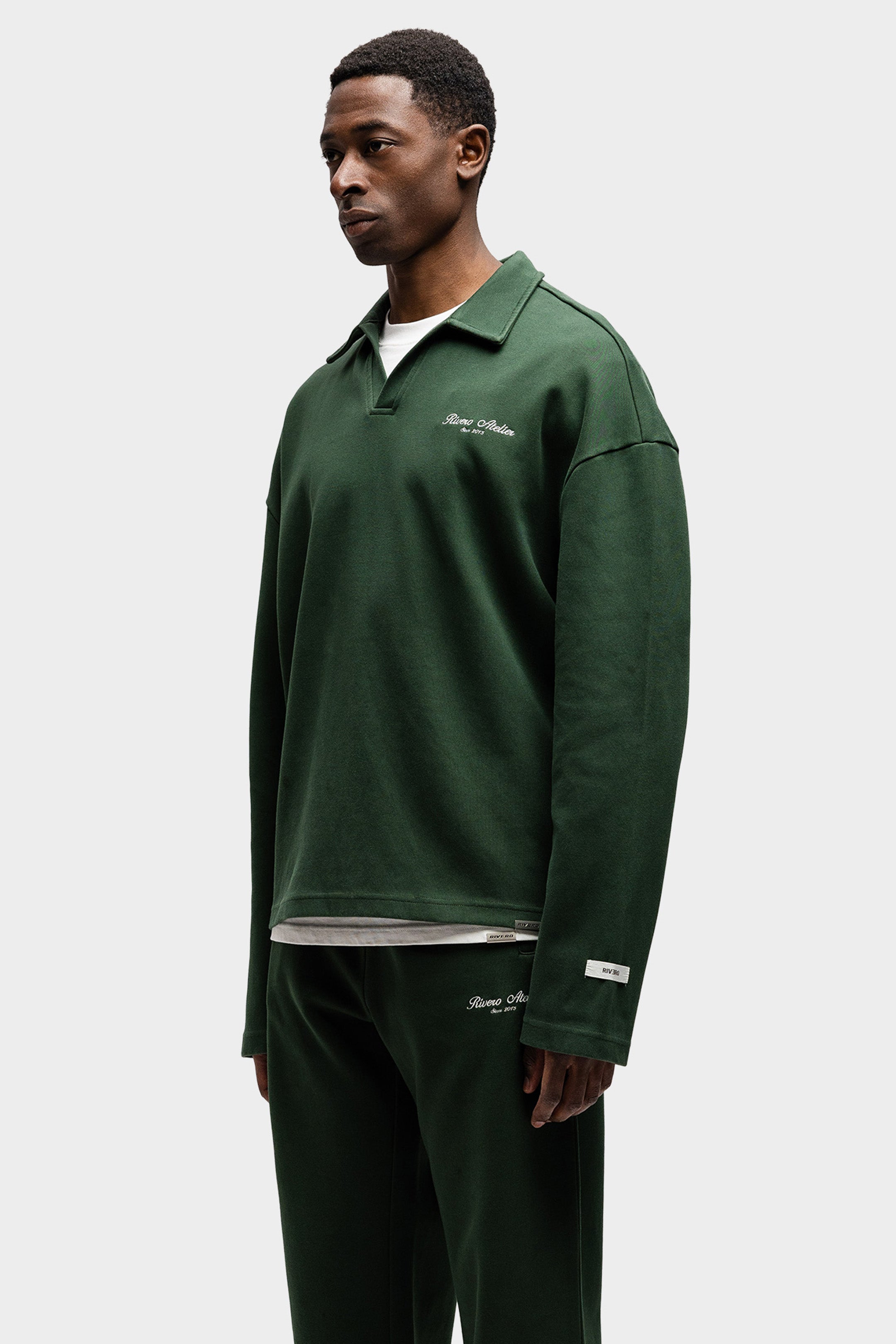POLO LONGSLEEVE FOREST GREEN