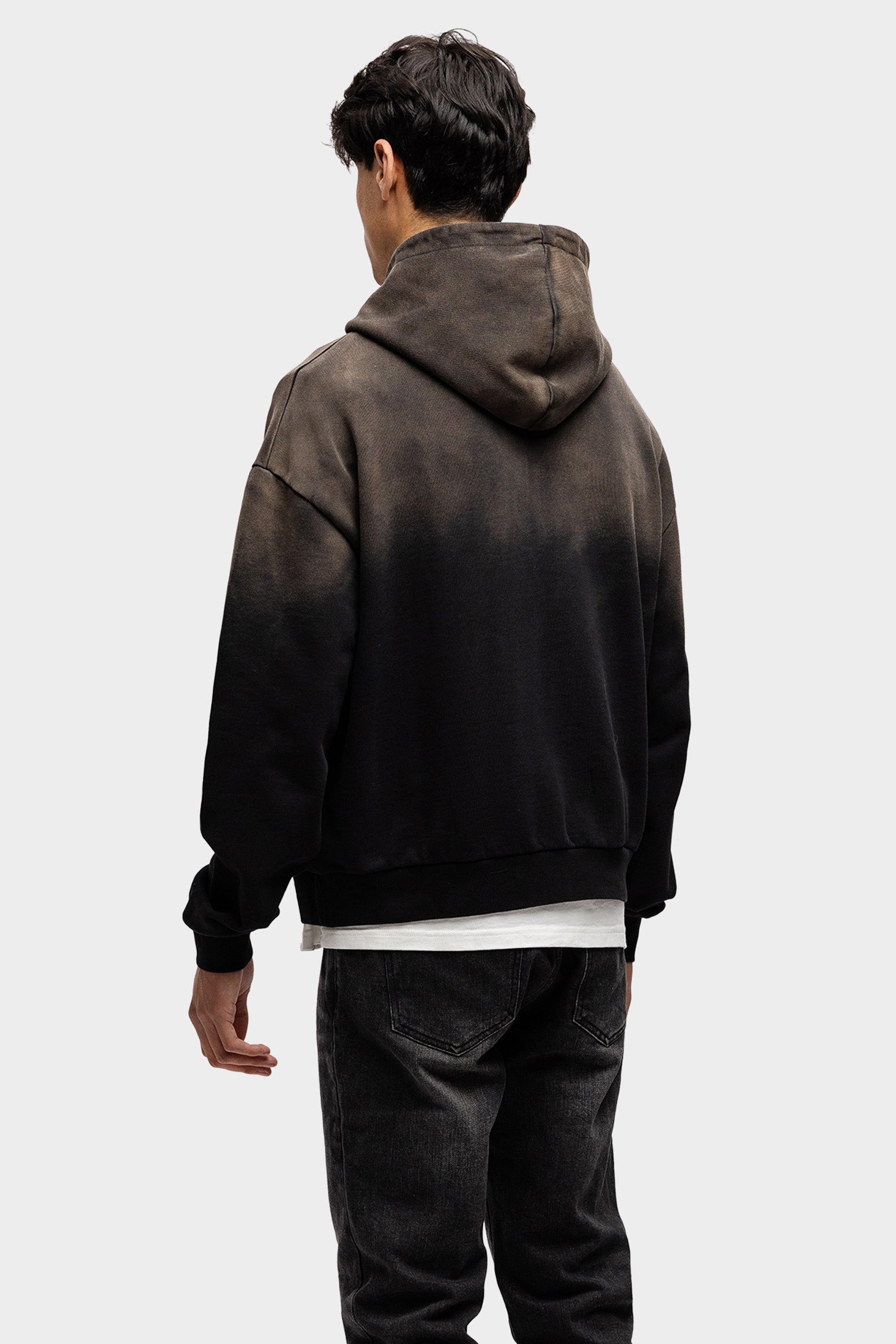 BIG PLANS OVERSIZED ZIP HOODIE WASHED DARK