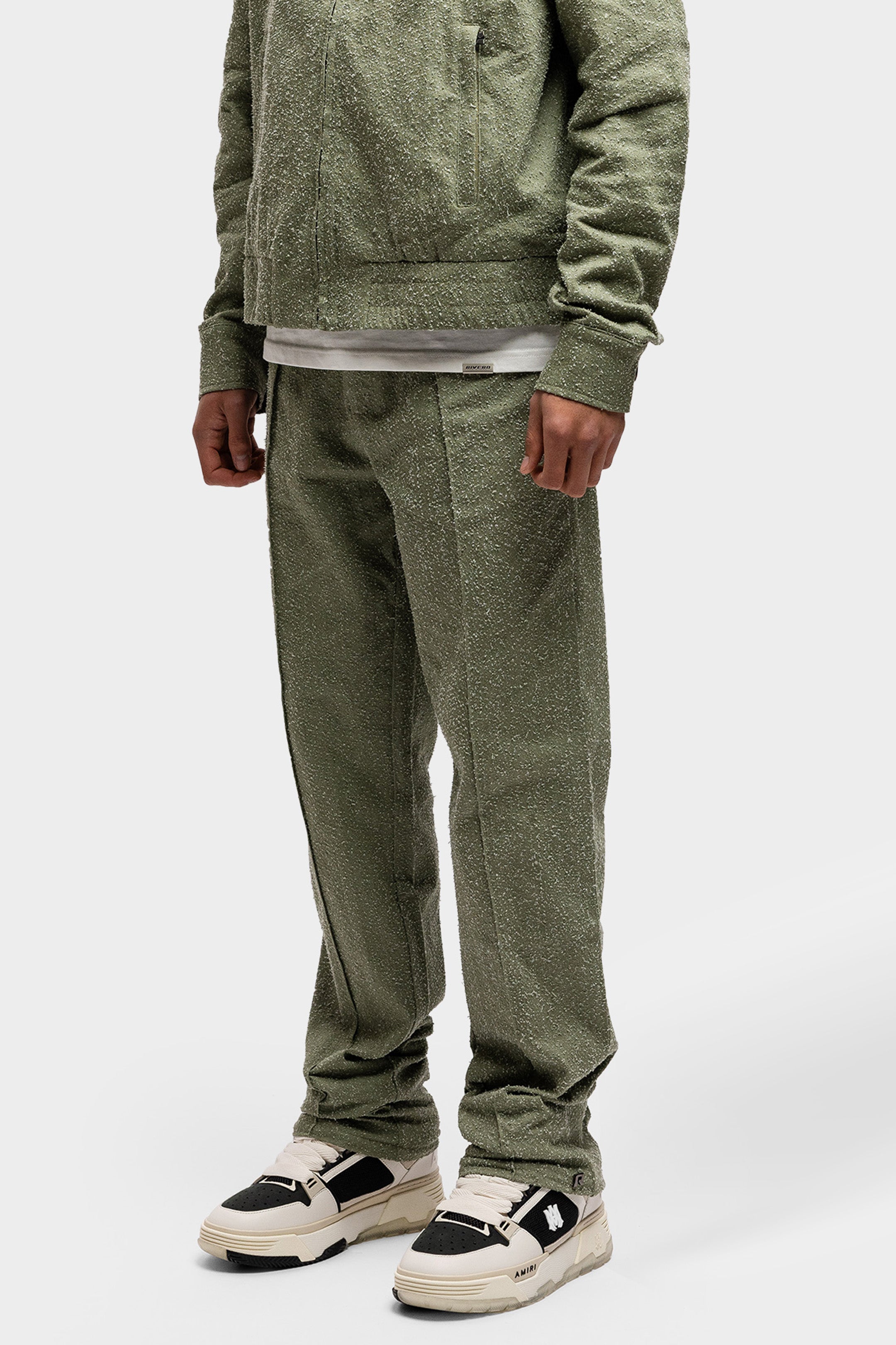 SAGE TEXTURED TROUSERS