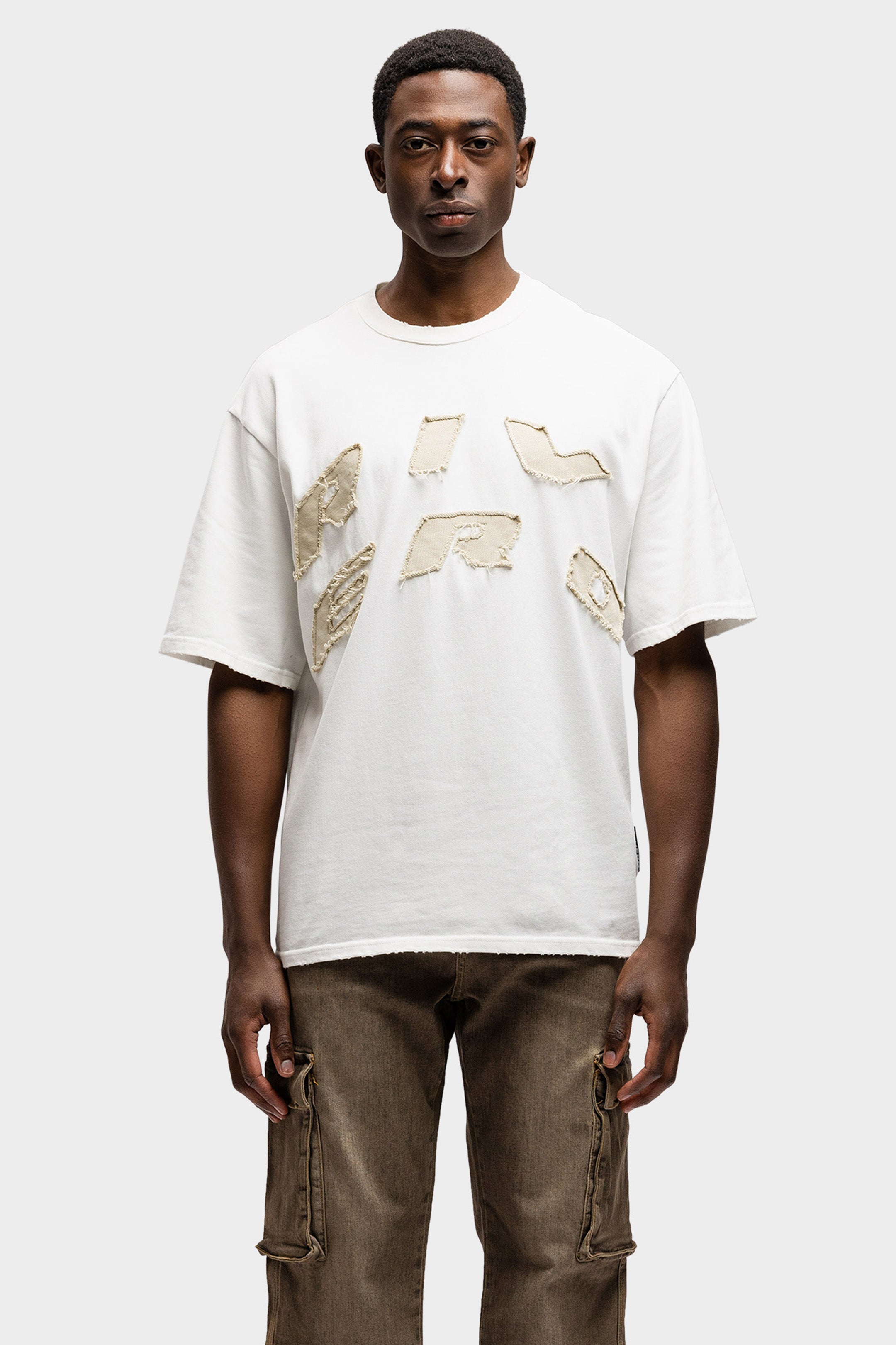 SCRIPT OVERSIZED T-SHIRT WHITE