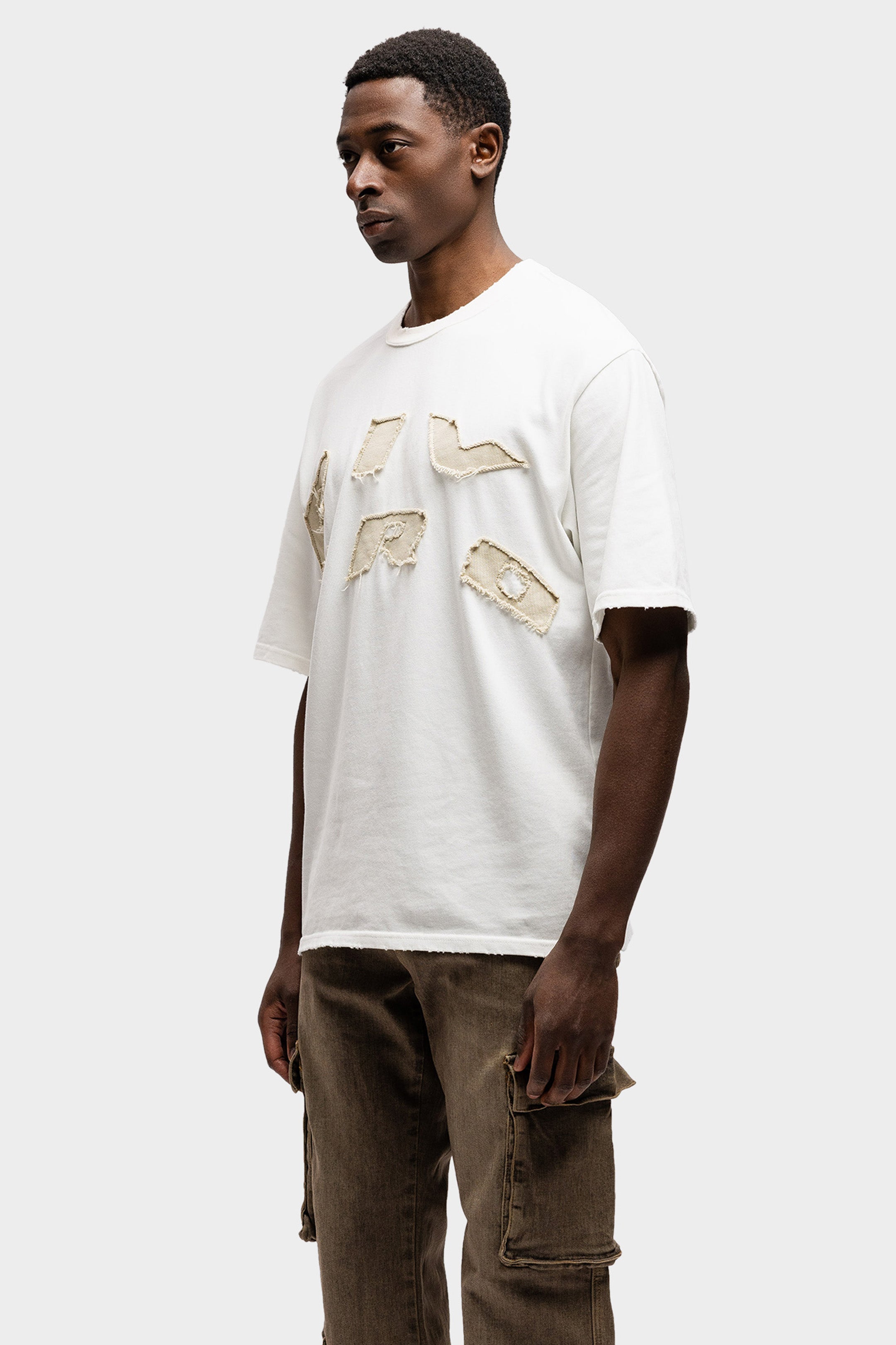 SCRIPT OVERSIZED T-SHIRT WHITE