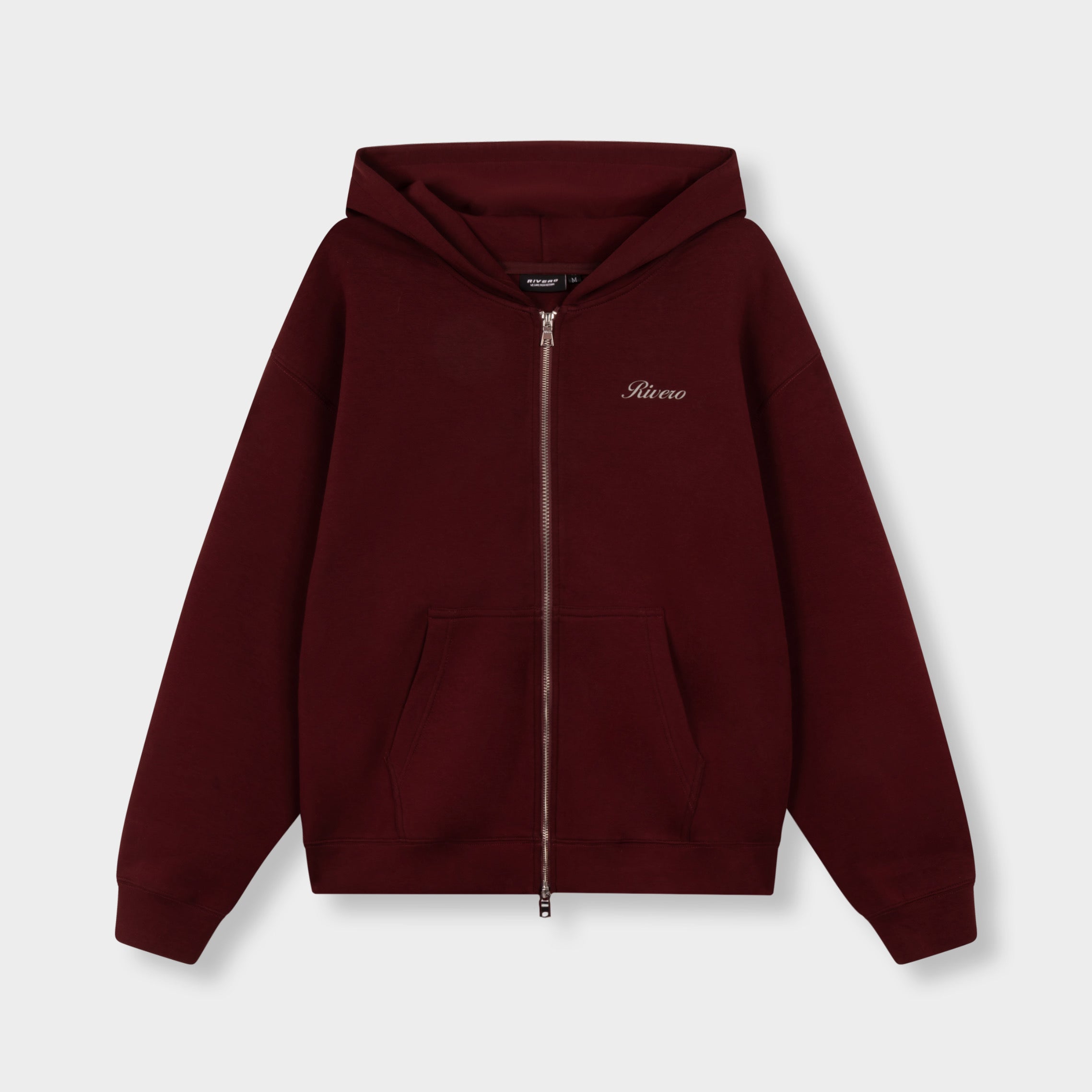 SCUBA ZIP HOODIE MAROON
