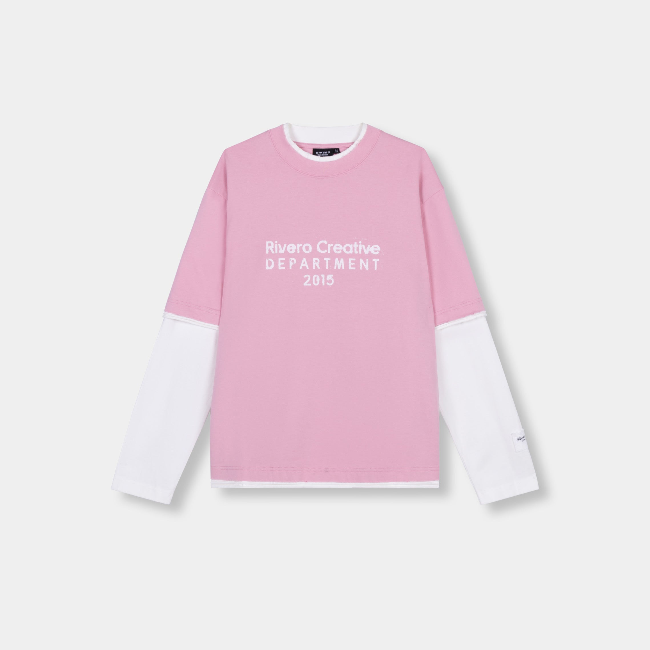 CREATIVE DEPARTMENT DOUBLE LAYERED TEE PINK