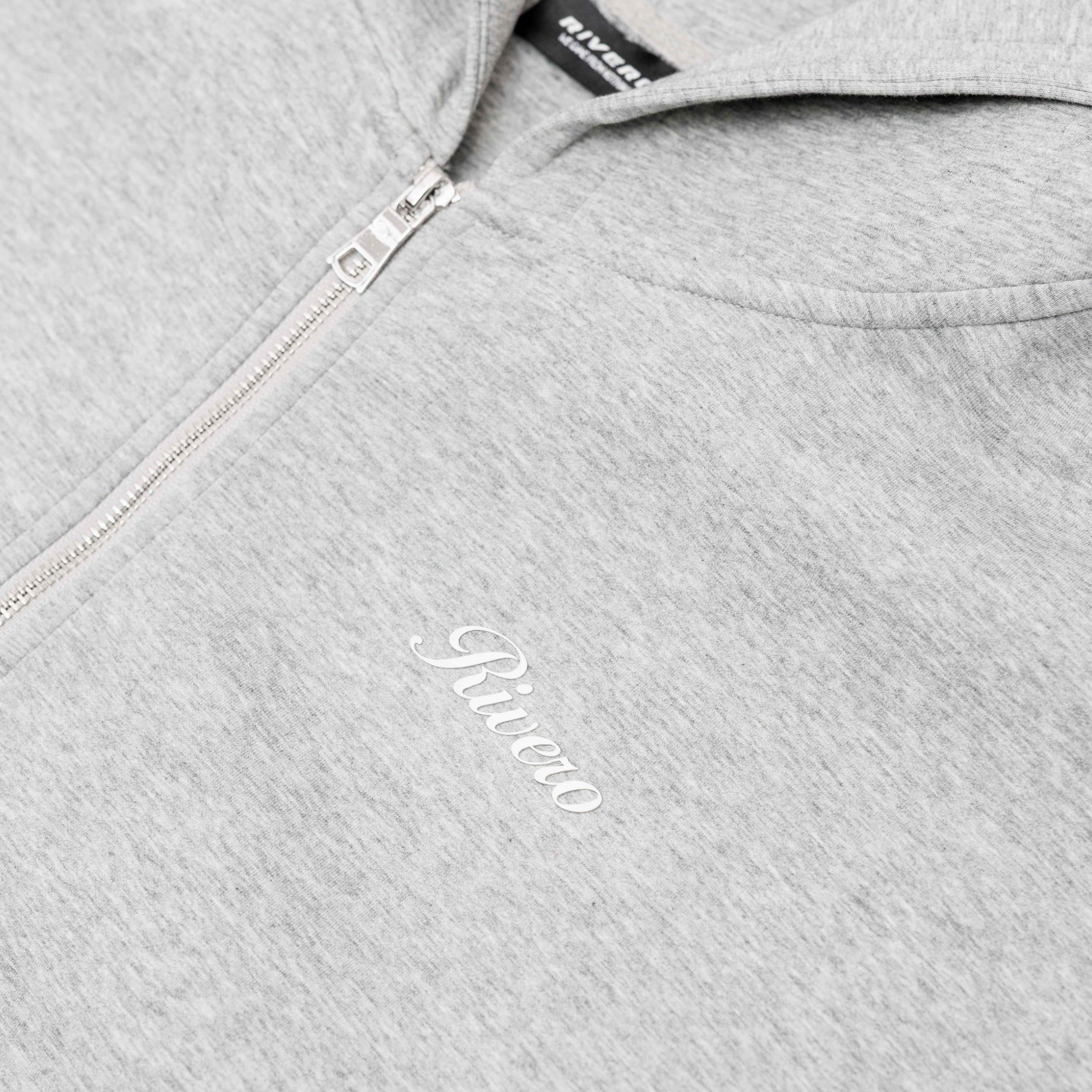 SCUBA ZIP HOODIE GREY