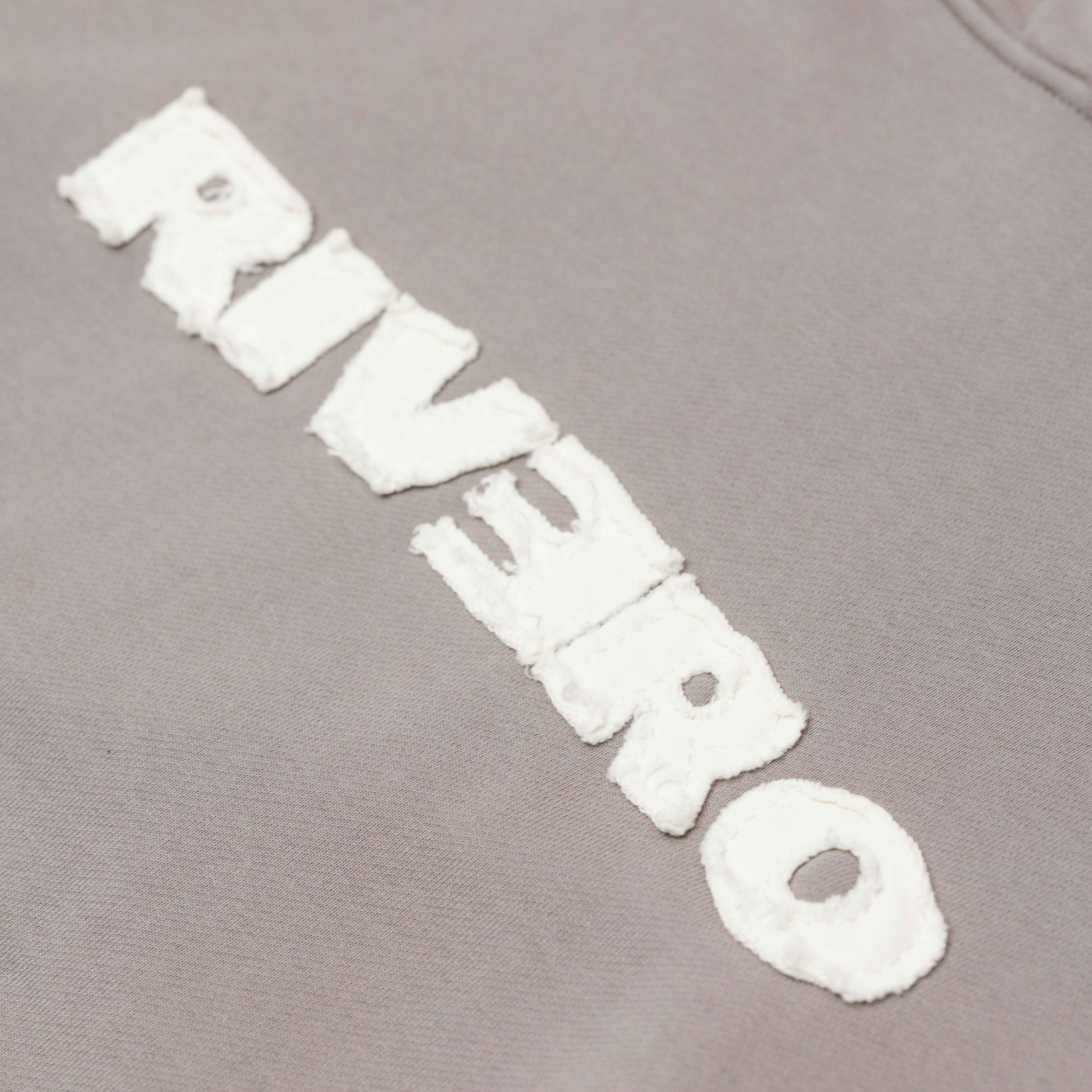 FRAYED ECHO HOODIE GREY