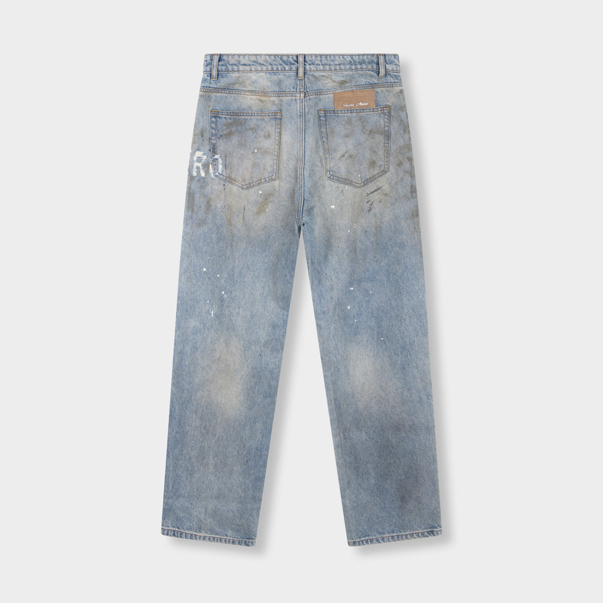 AGED FORM DENIM JEANS