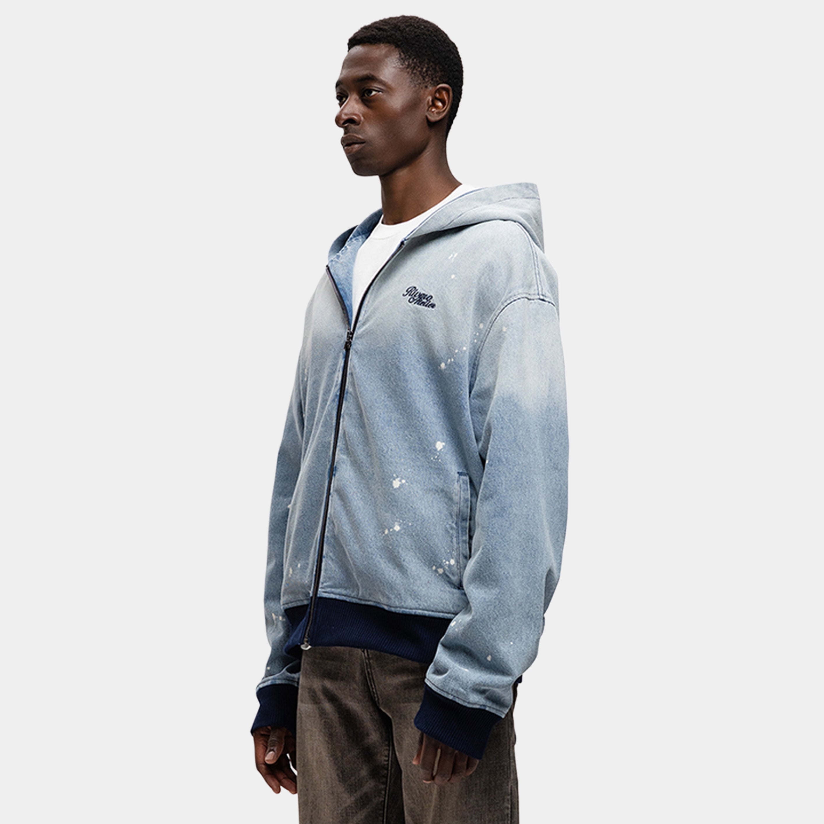 BLURRY VISION WASHED DENIM JACKET – Rivero Fashion