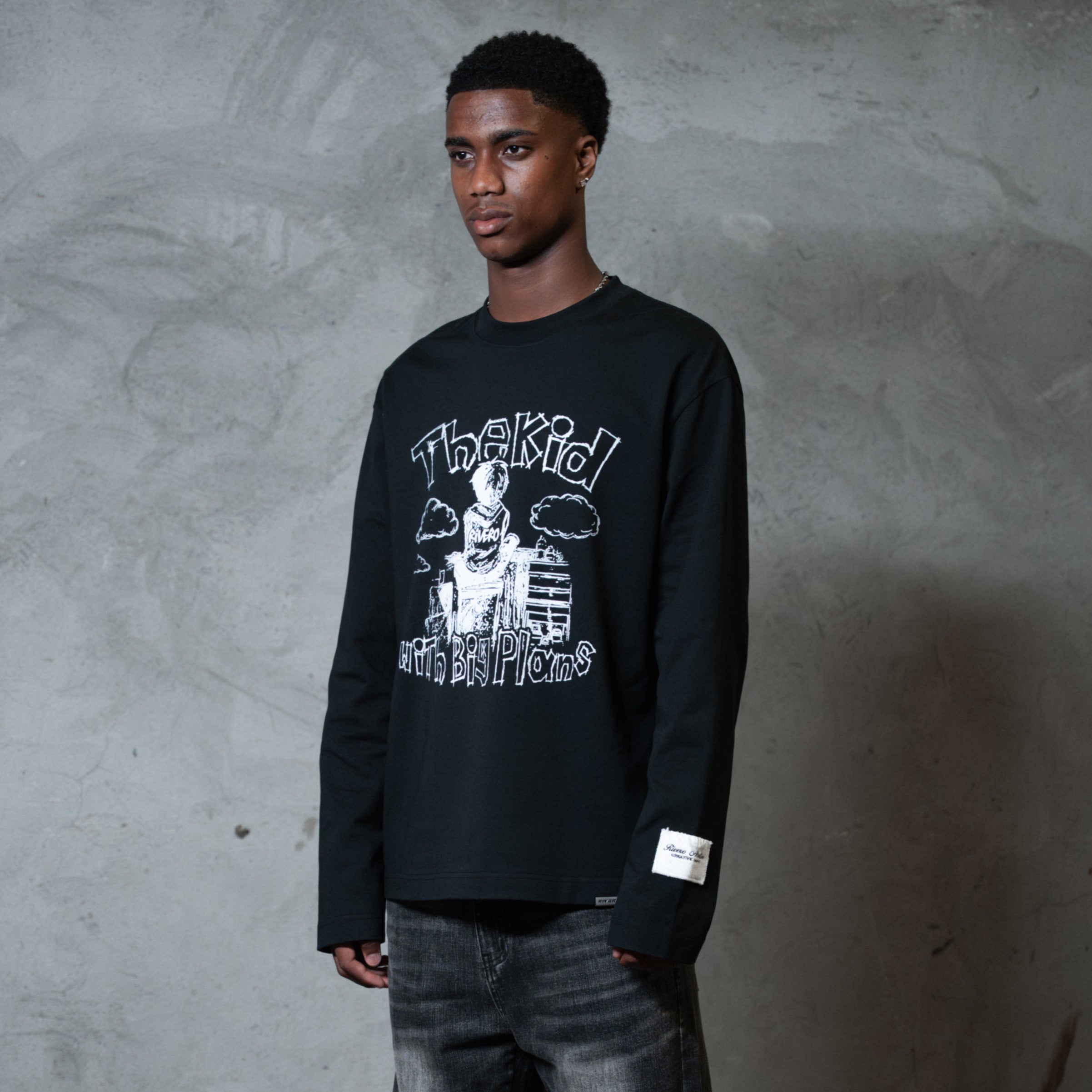 BIG PLANS GRAFFITI LONGSLEEVE BLACK