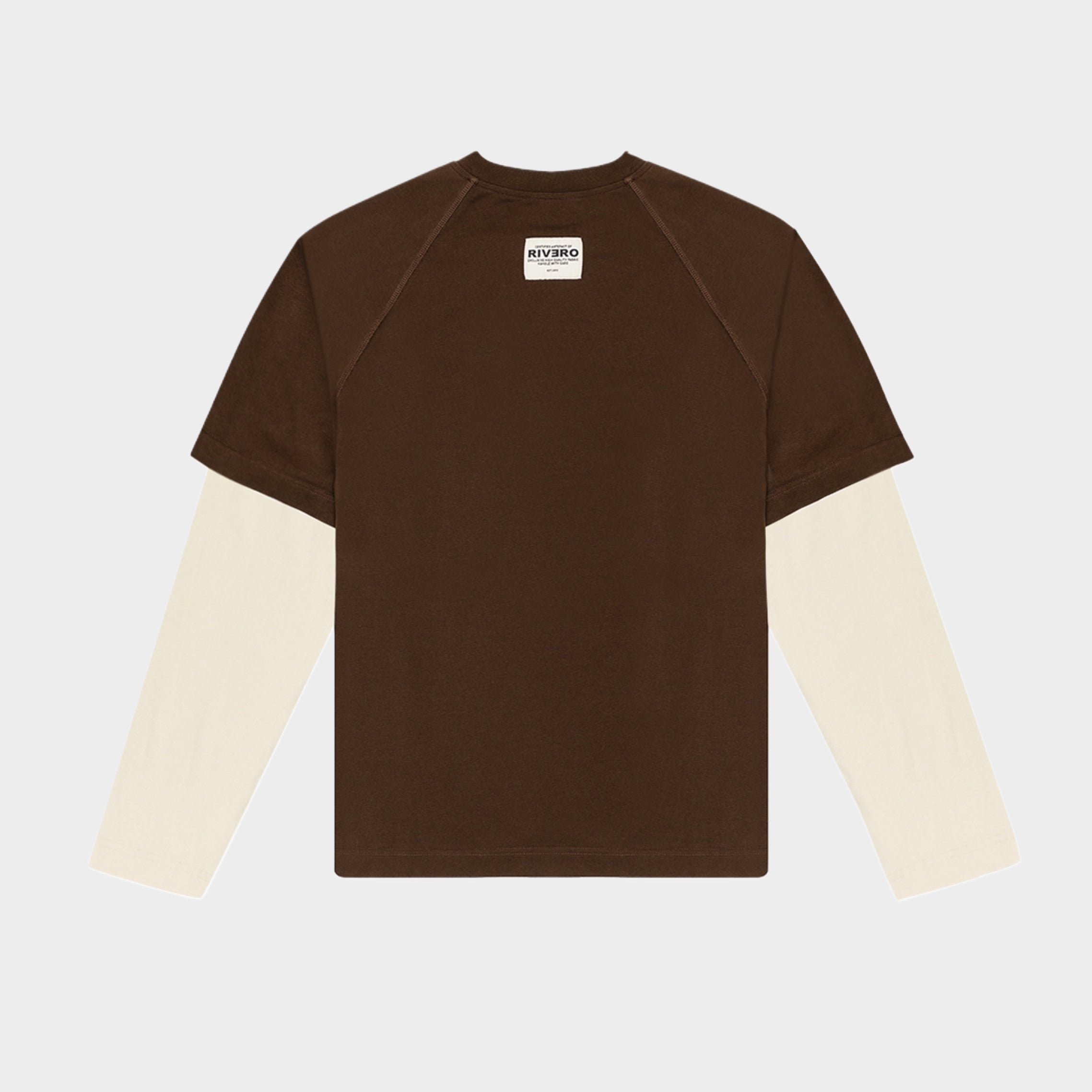DAYDREAM DOUBLE LAYERED TEE BROWN/SAND