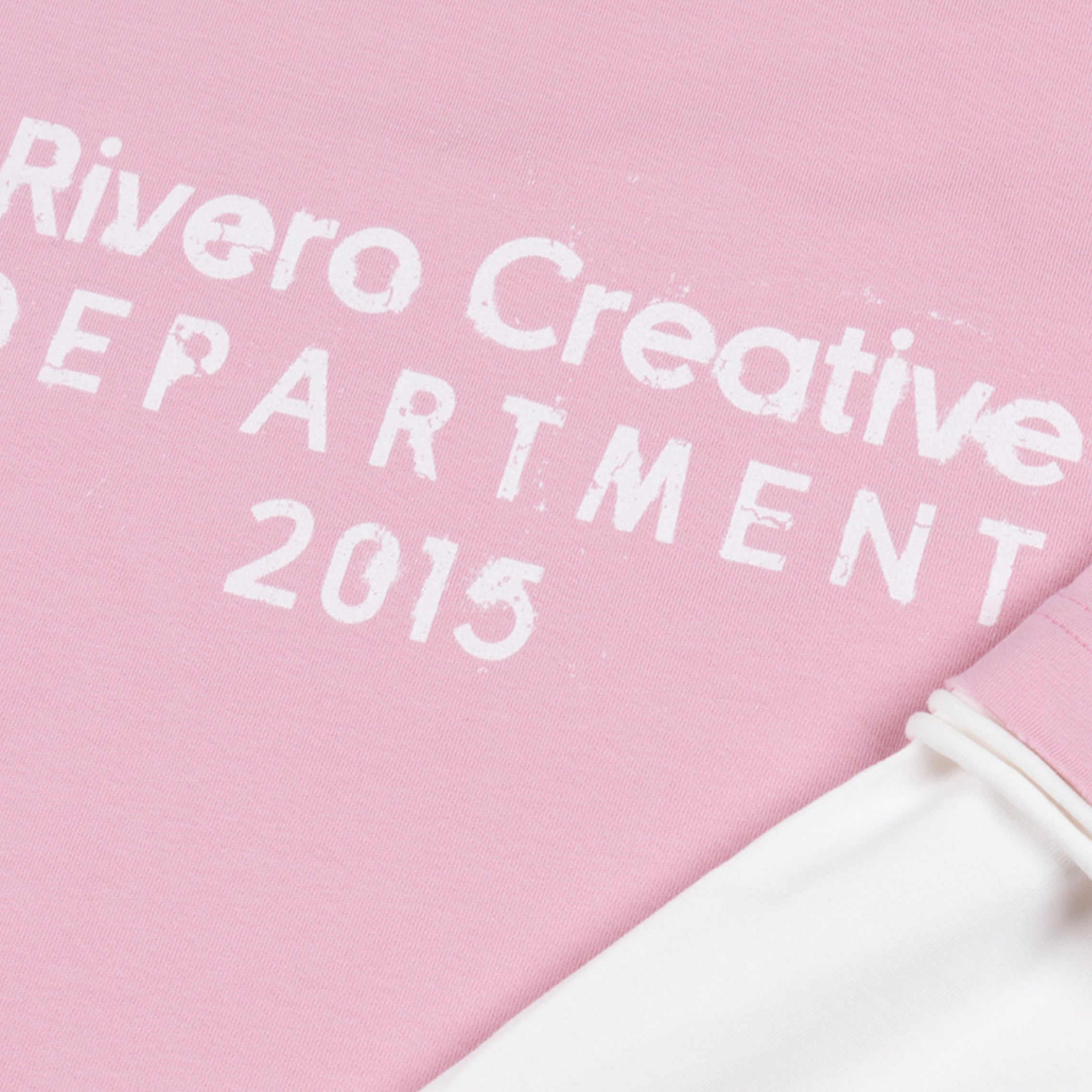 CREATIVE DEPARTMENT DOUBLE LAYERED TEE PINK