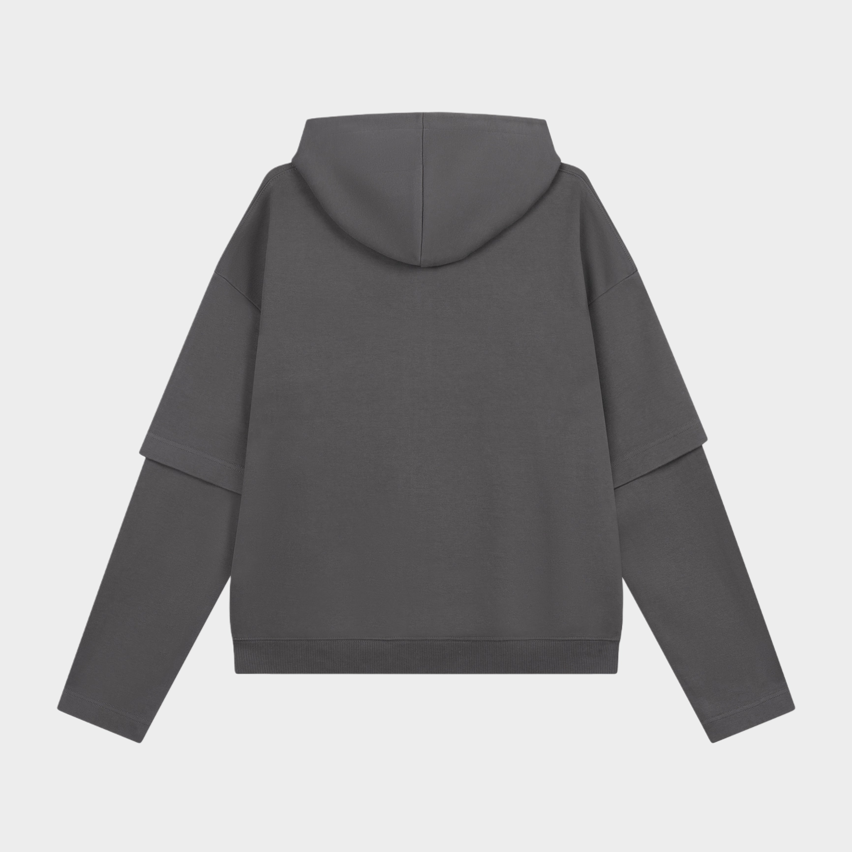 ATELIER DOUBLE LAYERED ZIP HOODIE