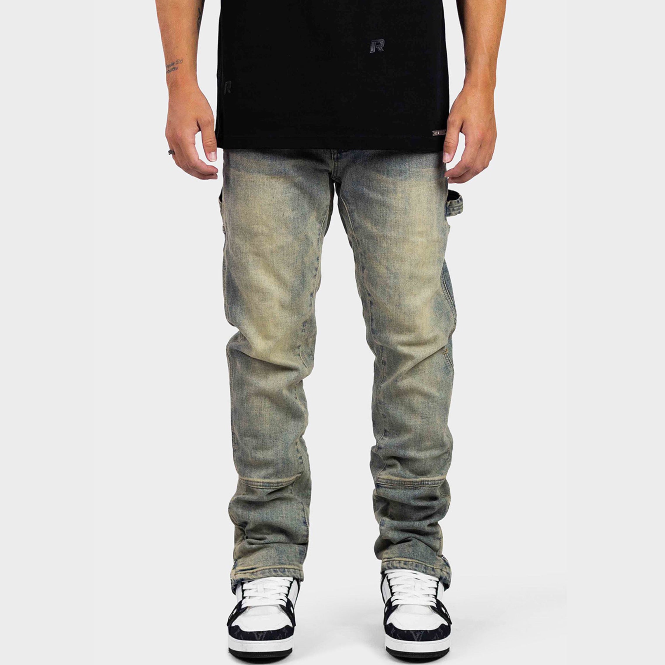 STRAIGHT WORKER DENIM JEANS