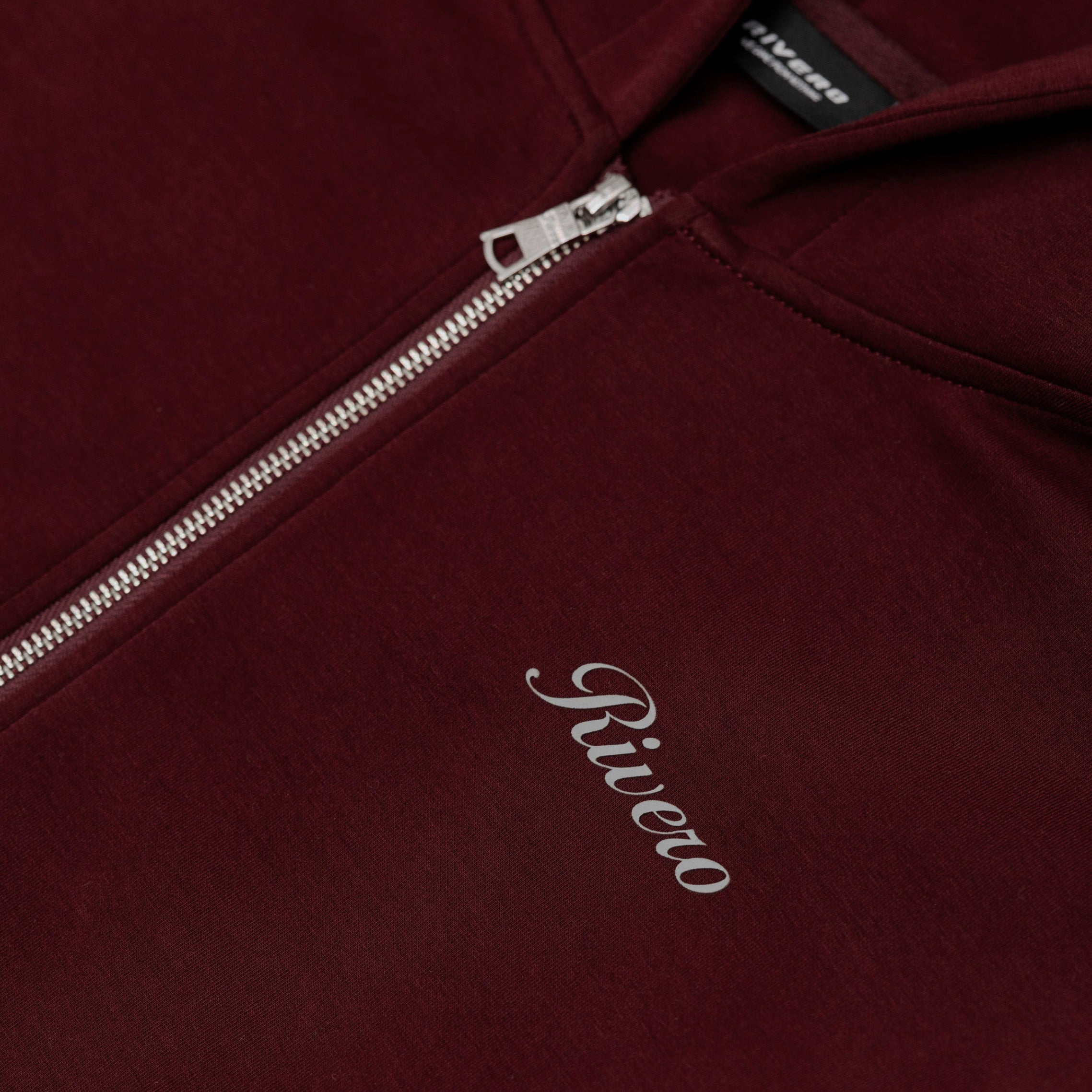 SCUBA ZIP HOODIE MAROON