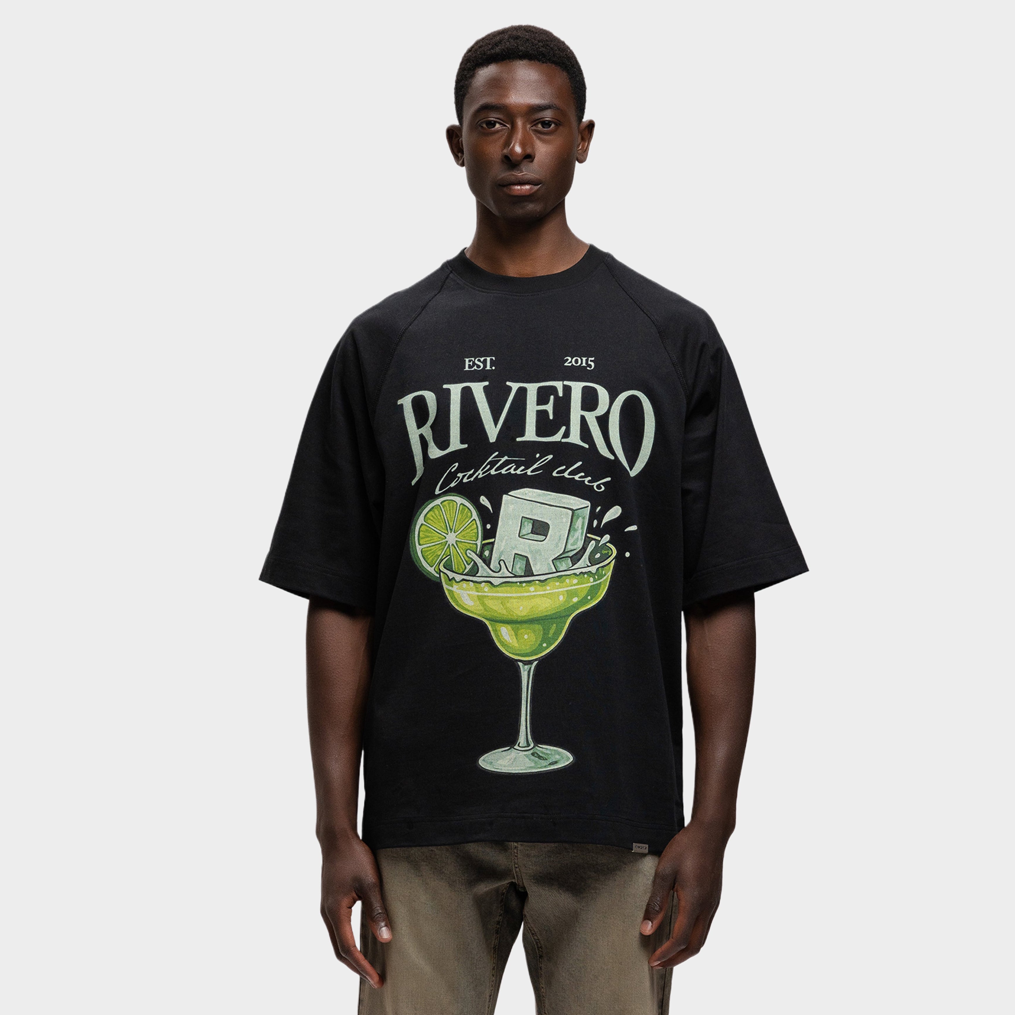 COCKTAIL CLUB T-SHIRT BLACK