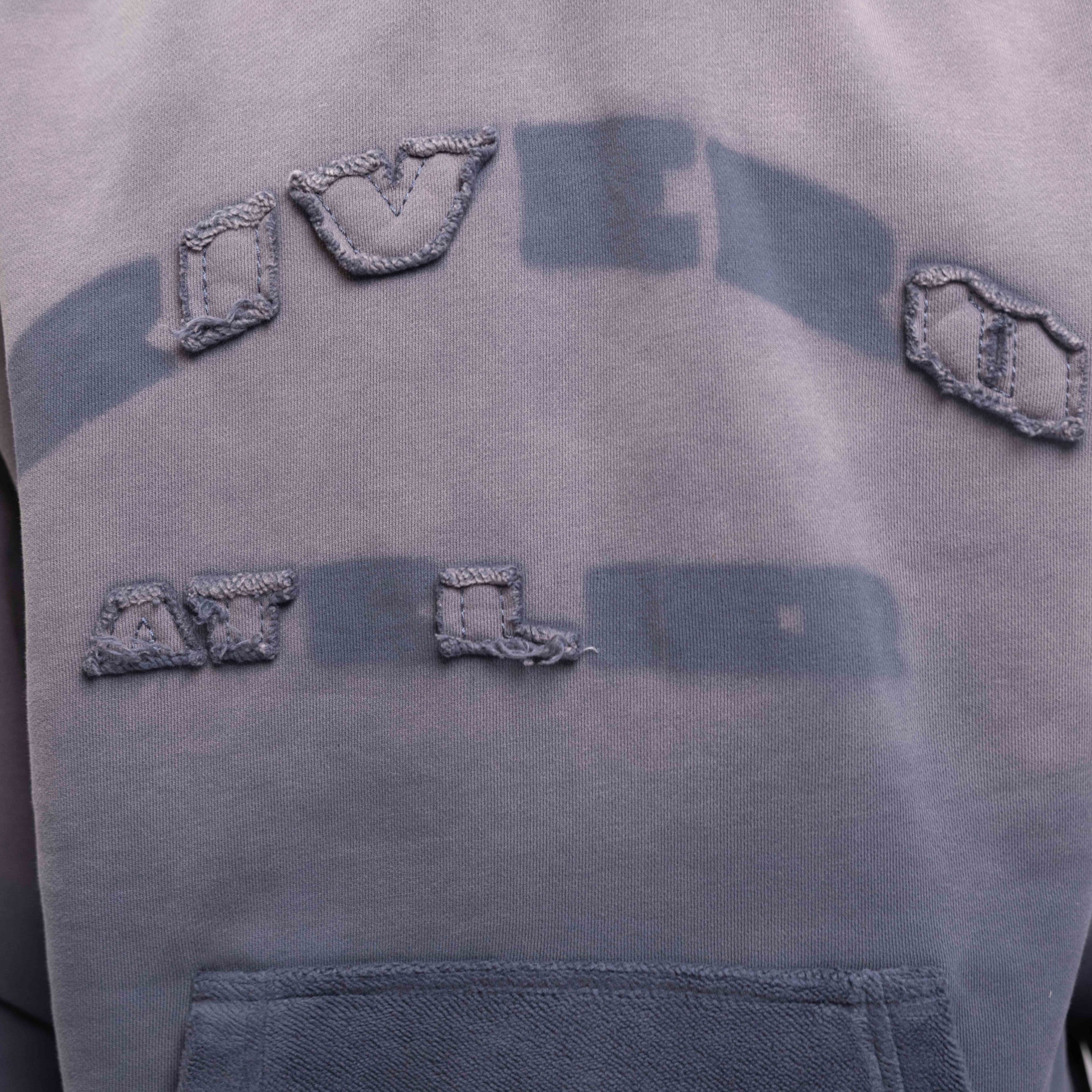 MIDNIGHT WASHED STATEMENT HOODIE