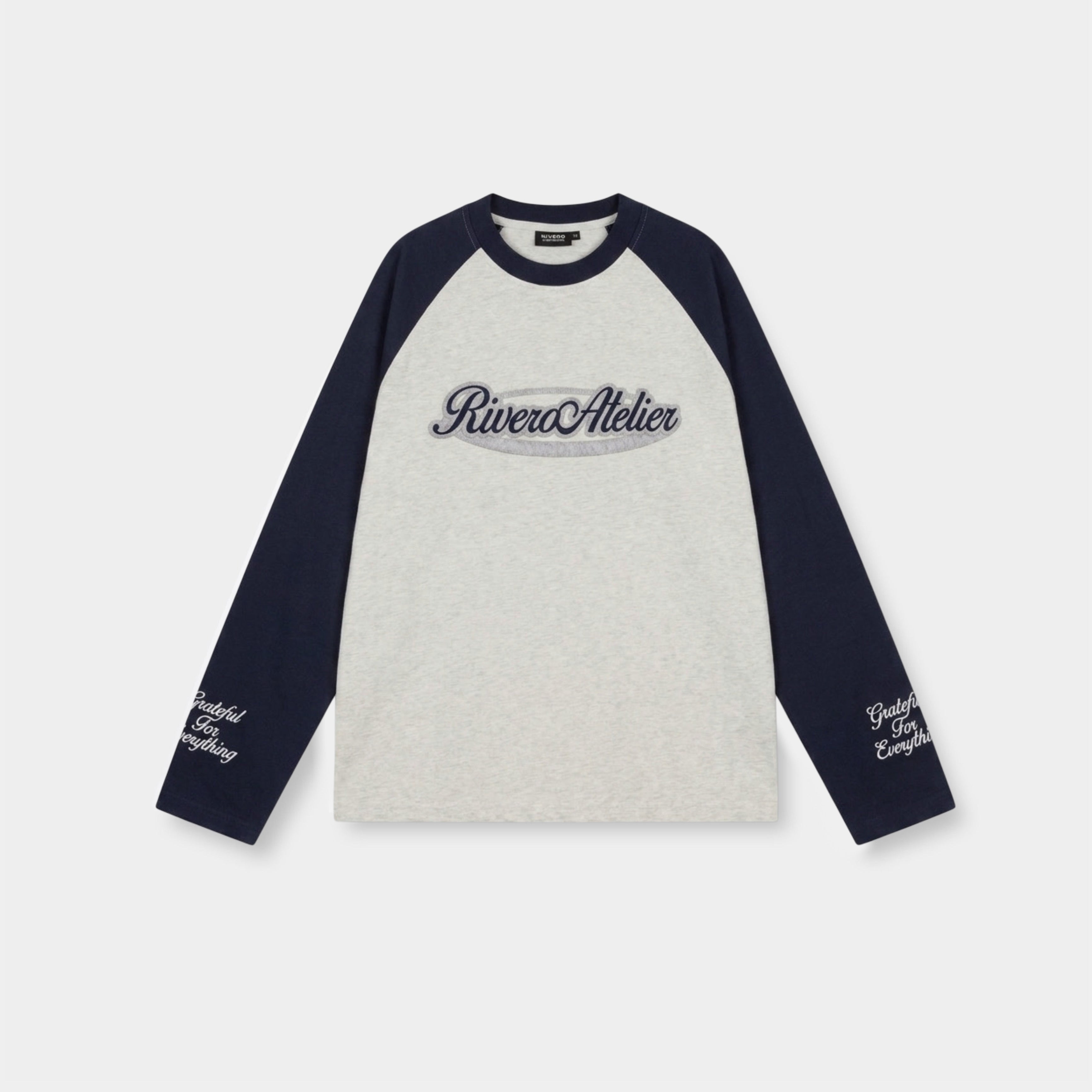 RAGLAN COLLEGE LONGSLEEVE NAVY/GREY