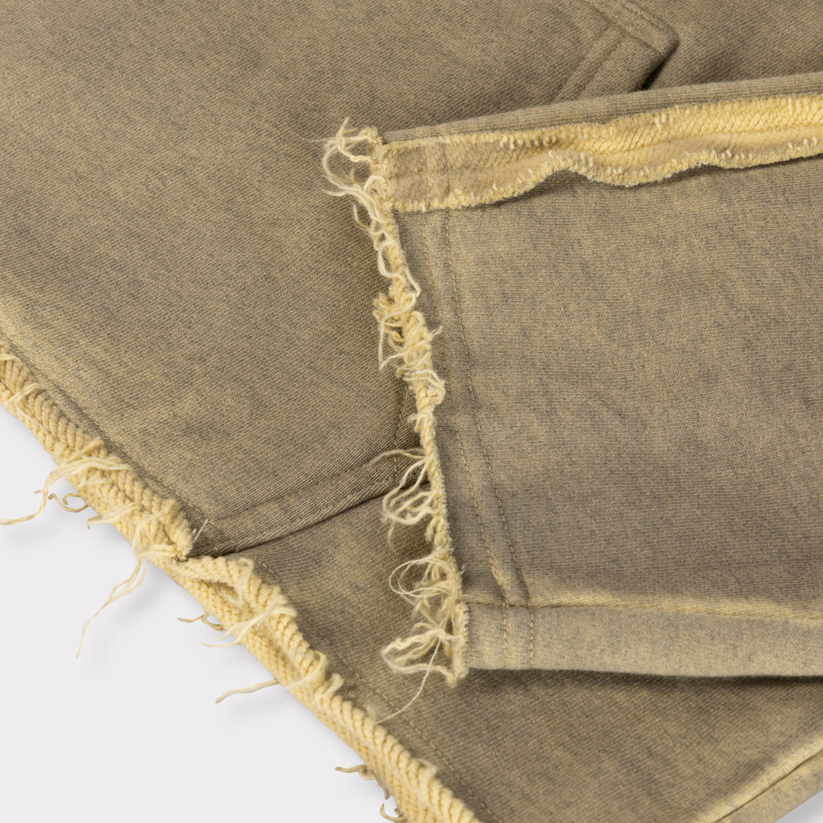 RAW CUT BOX-FIT WASHED HOODIE