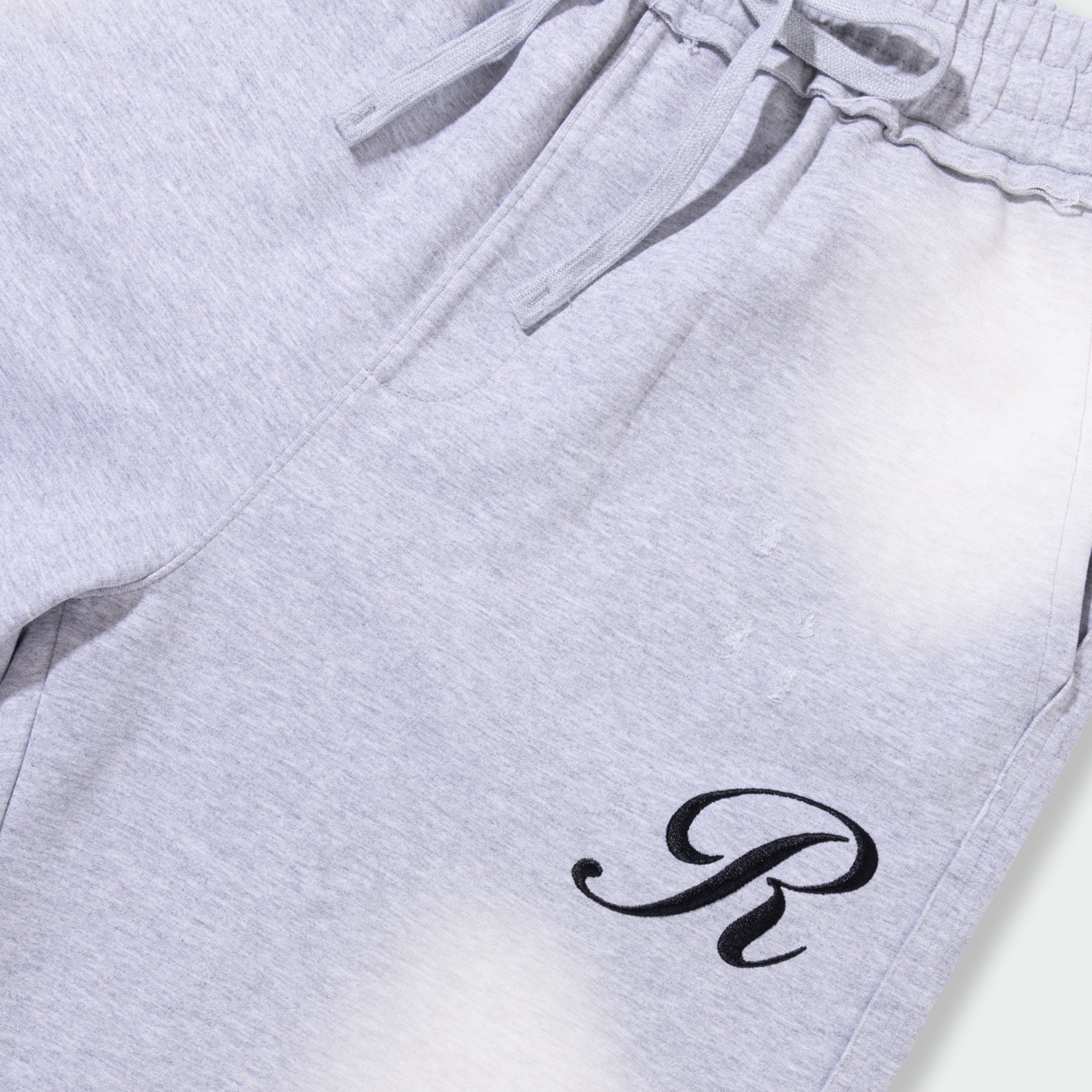 ASH FADE DISTRESSED JOGGER SHORTS