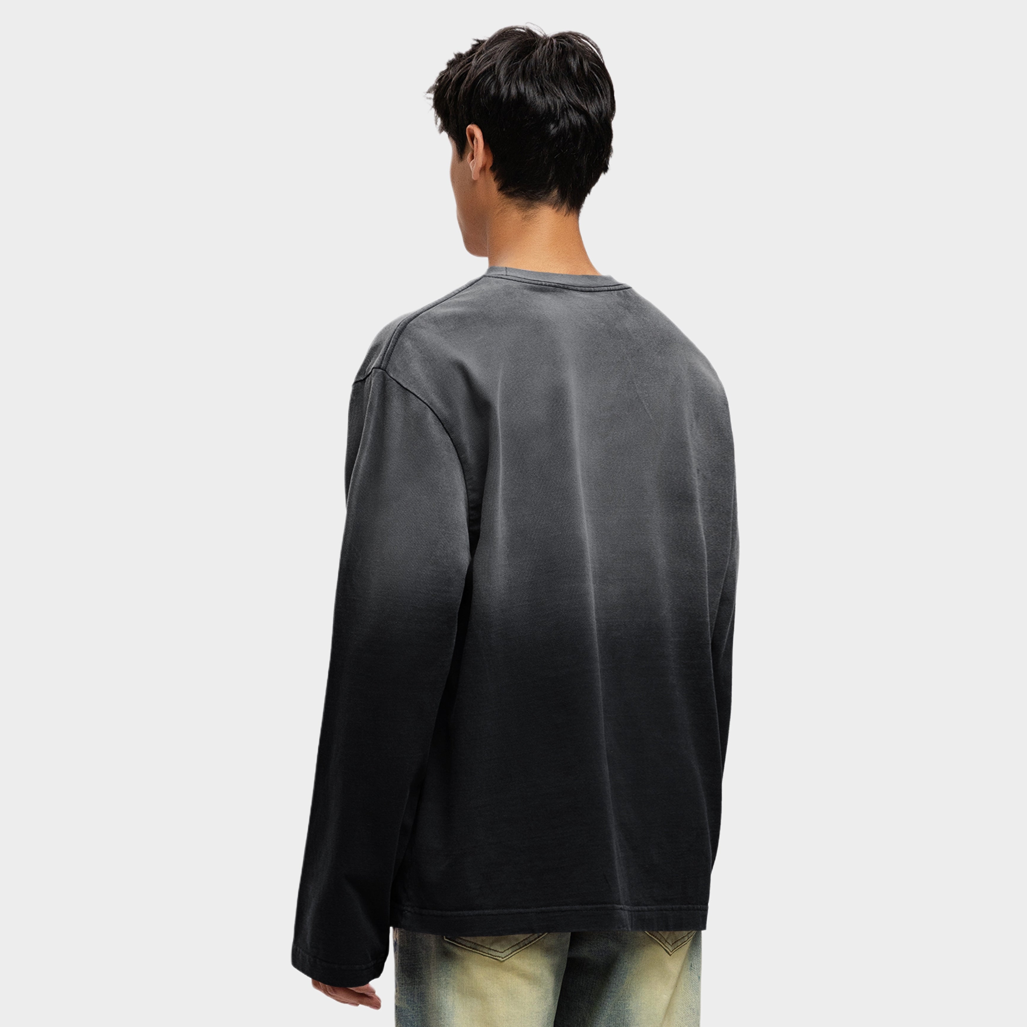 SHADOW WASHED STATEMENT LONGSLEEVE TEE