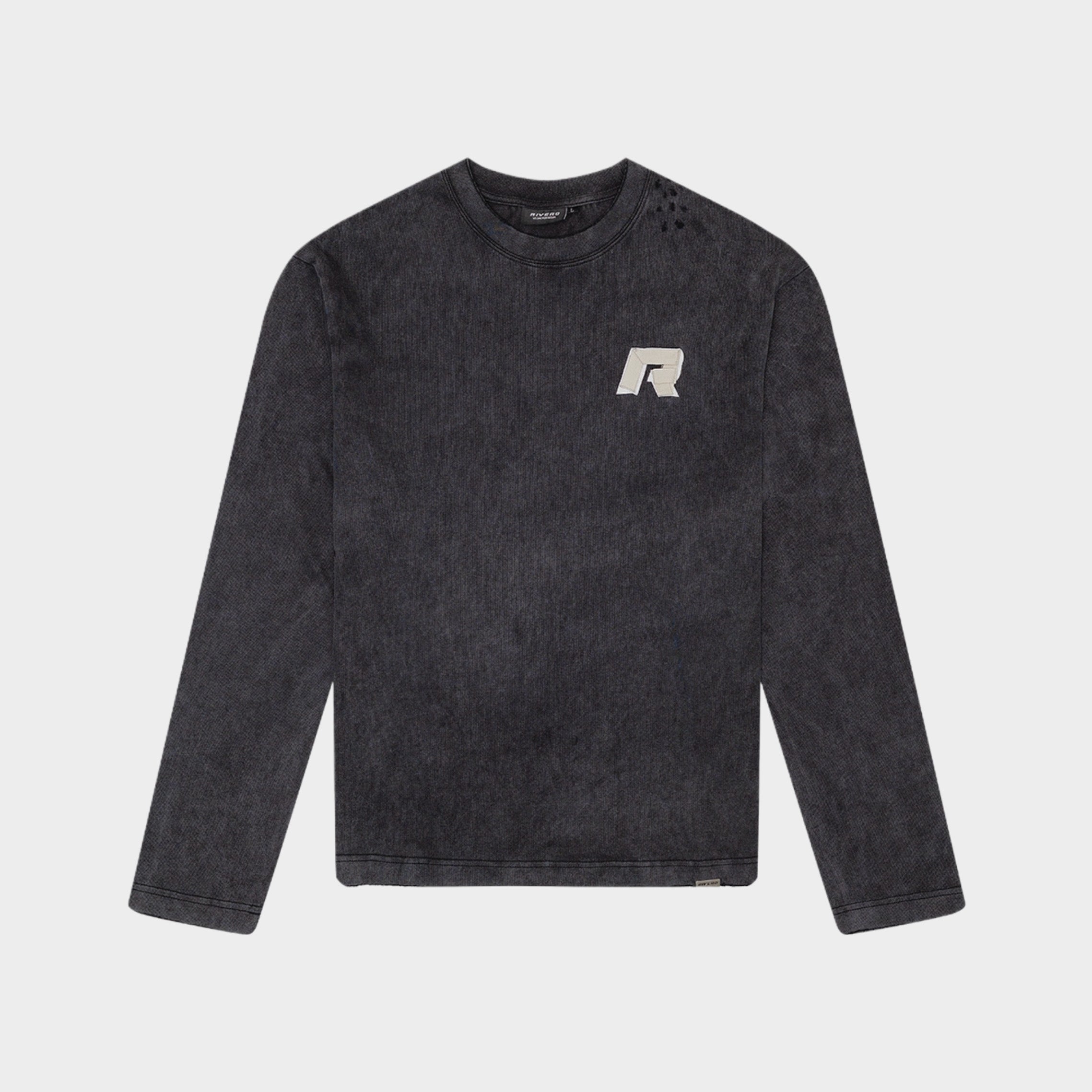 SIGNATURE TAPED LONGSLEEVE WASHED BLACK
