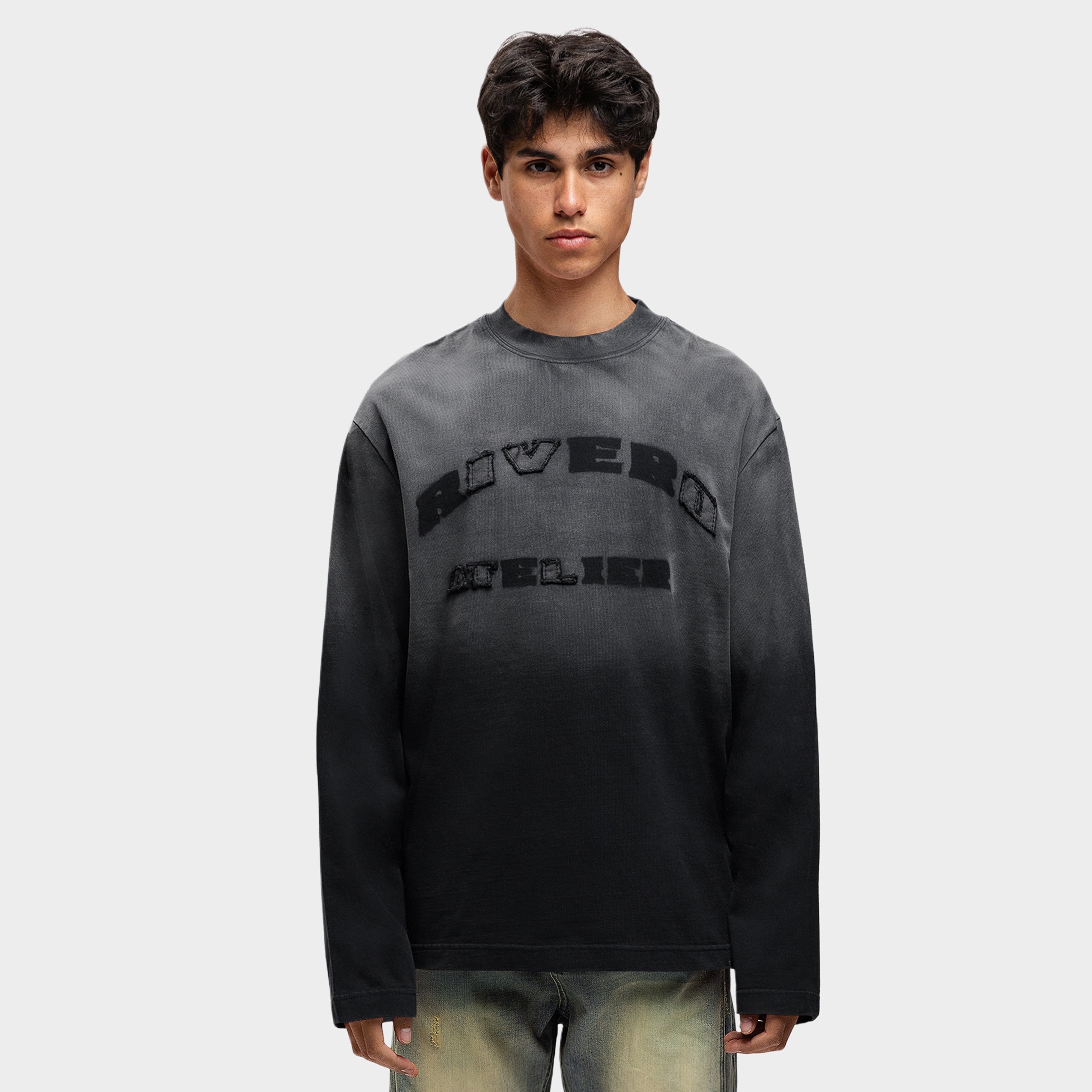 SHADOW WASHED STATEMENT LONGSLEEVE TEE
