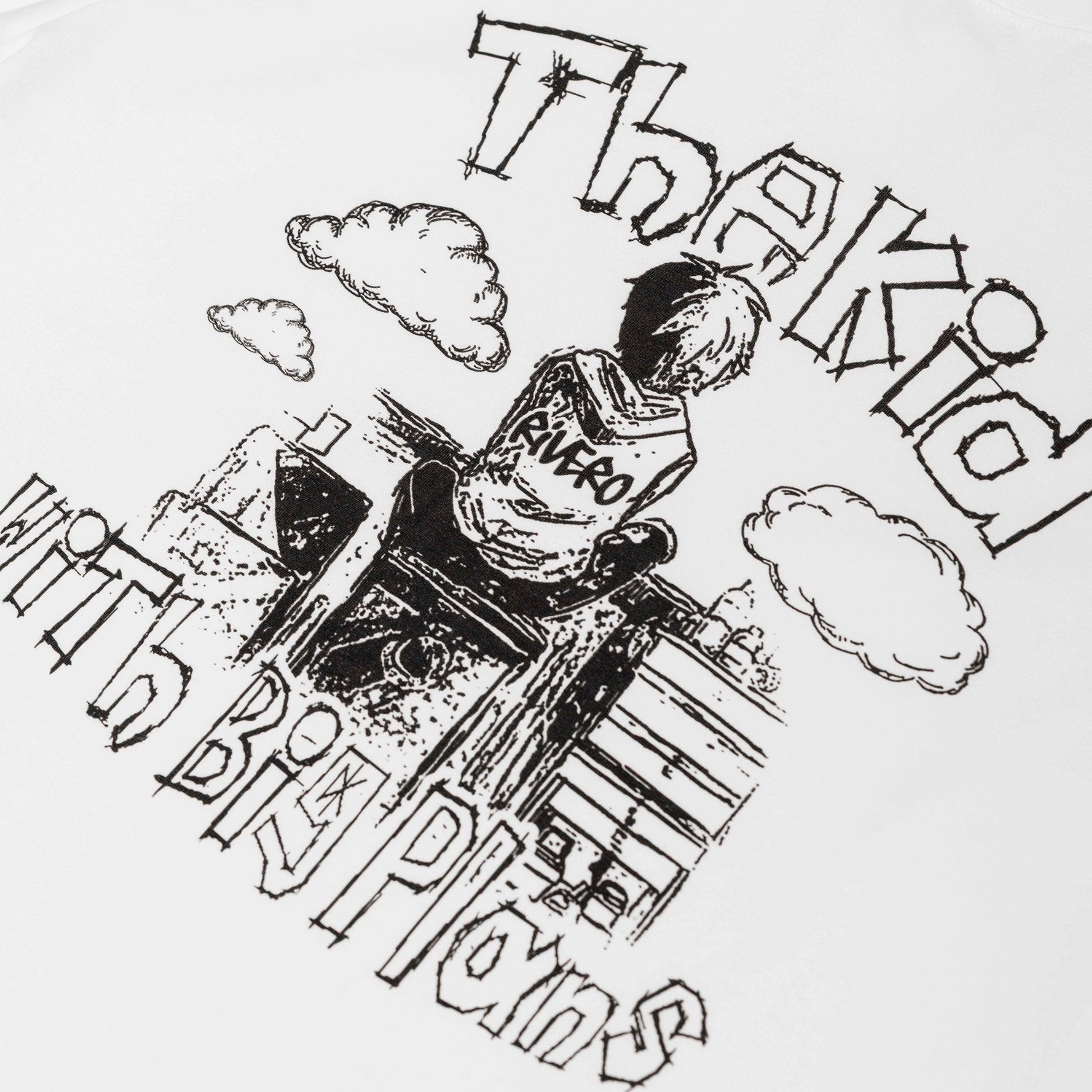 BIG PLANS GRAFFITI LONGSLEEVE WHITE
